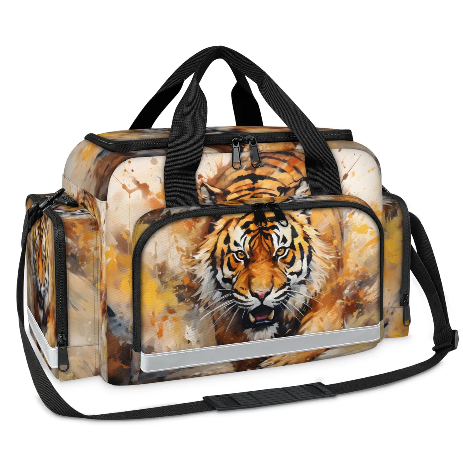 GzLeyigou First Aid Bags Empty, Ferocious Tige Emergency Bag First Aid Kit Multiple Compartment Kit Carrier On Call Trauma Bag For Paramedics Emergency Medical Supplies Kit