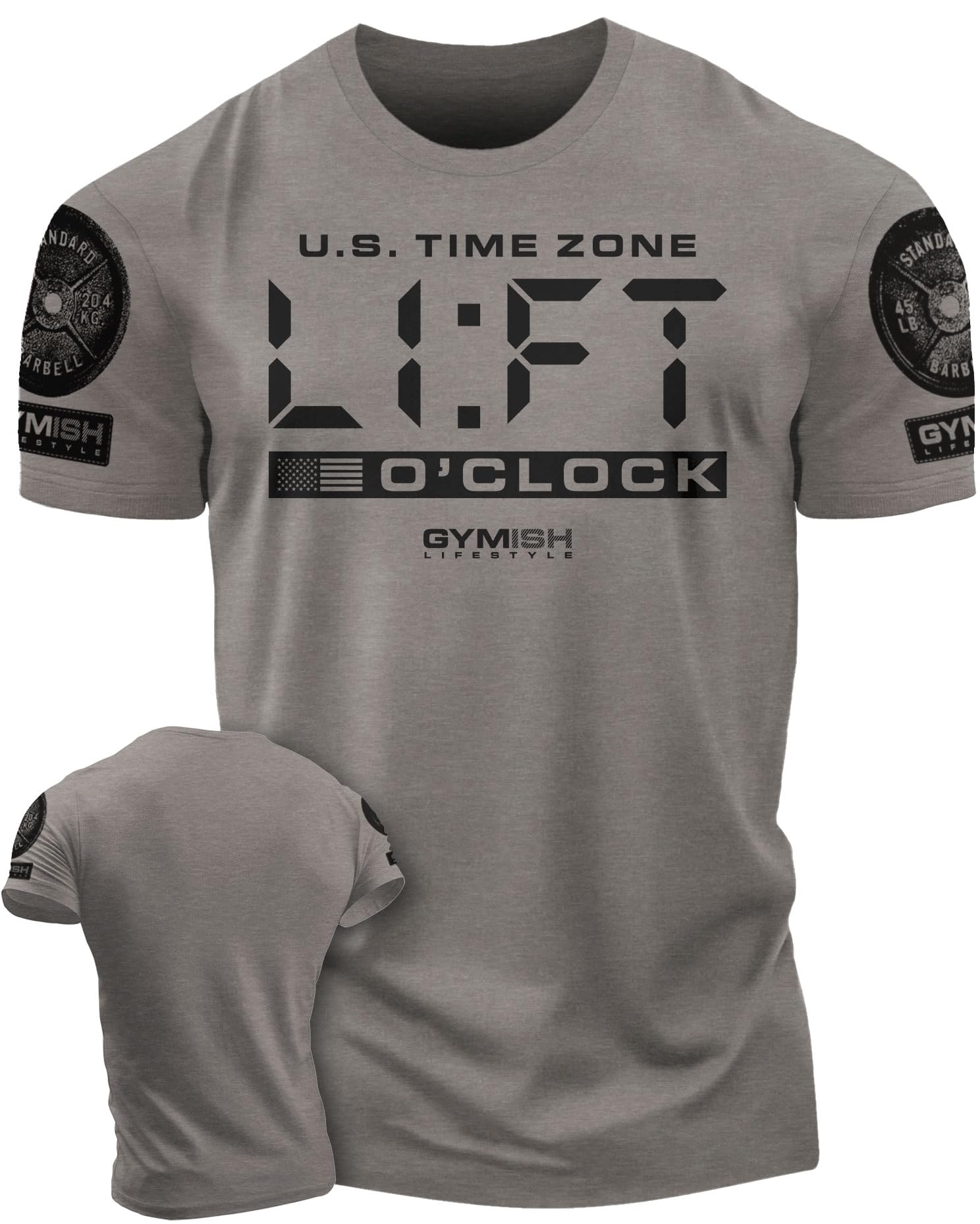 Workout Funny Mens Shirt, Lift-O'Clock, Lifting Gift T-Shirt