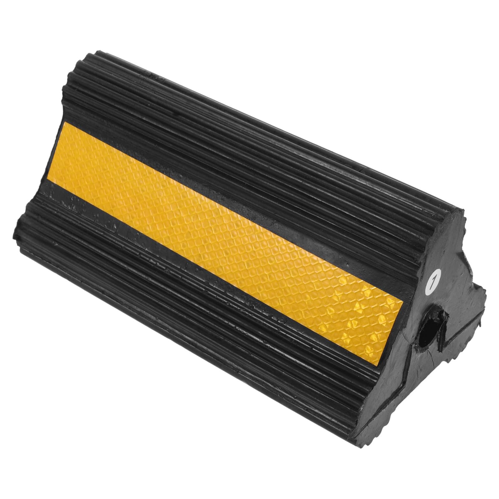 Uonlytech Calzos Coche de Goma Antideslizantes con Cinta Reflectante, Calzos para Ruedas de Alta Resistencia para Vehículos y Remolques en Uso Móvil
