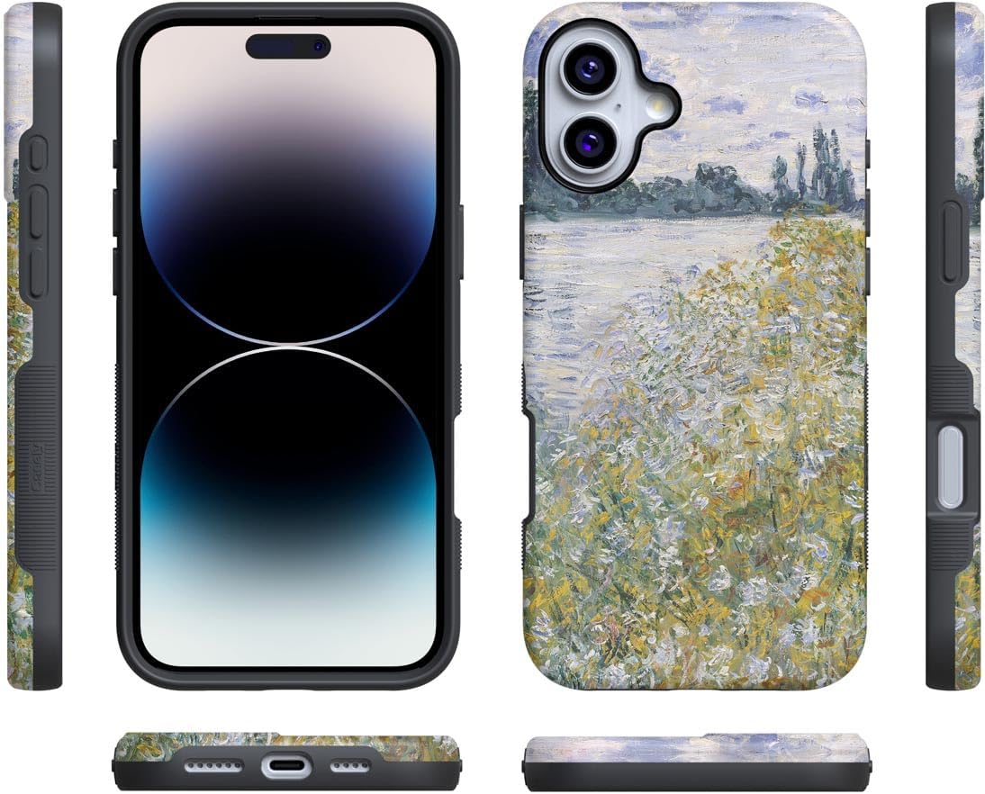 Casely iPhone 16 Case | Monet's Summer Landscape | The Met Museum | Bold Protective Design | Compatible with MagSafe