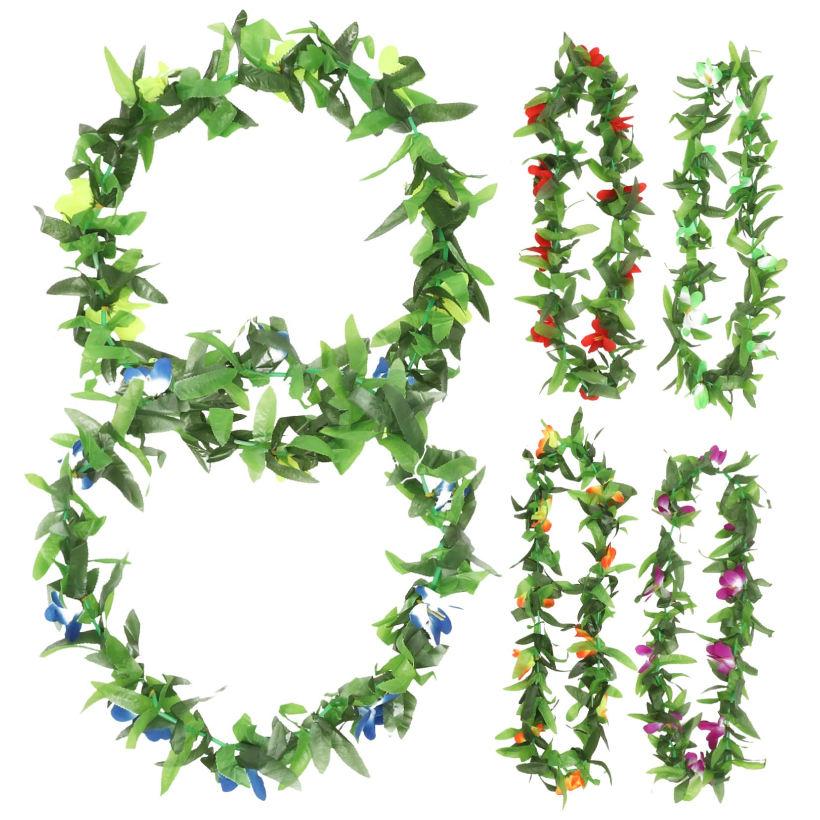 3 Sätze Hawaiianische Blumenkränze Für Erwachsene Tropische Luau Party Leis Für Sommerfeste Und Strandveranstaltungen 6 Stück * 3