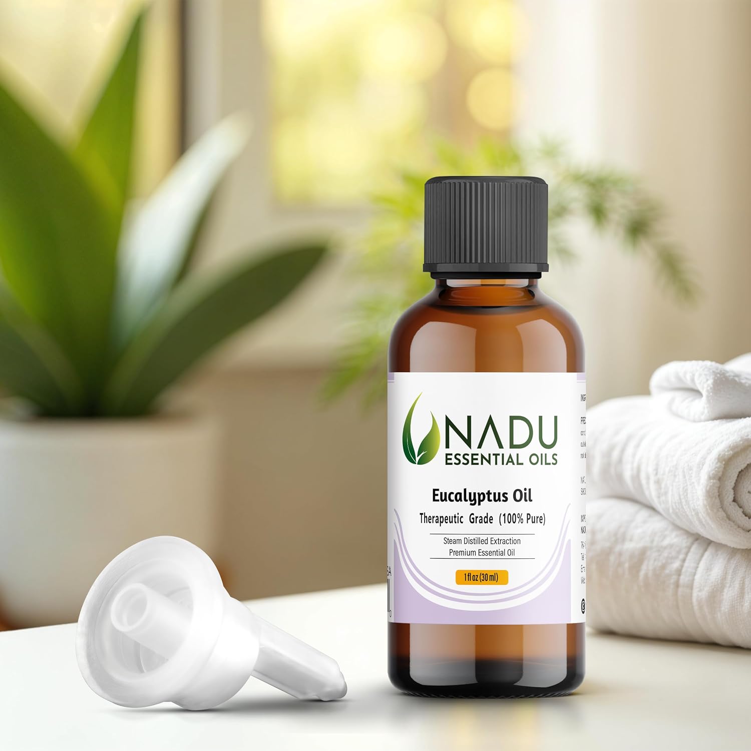 Eucalyptus Essential Oil - 100% Pure & Natural - Versatile Essential Oils for Diffusers for Home - Suitable for Aromatherapy, Candles & Soap Making Scents DIY - 1 Fl Oz (30 ml)