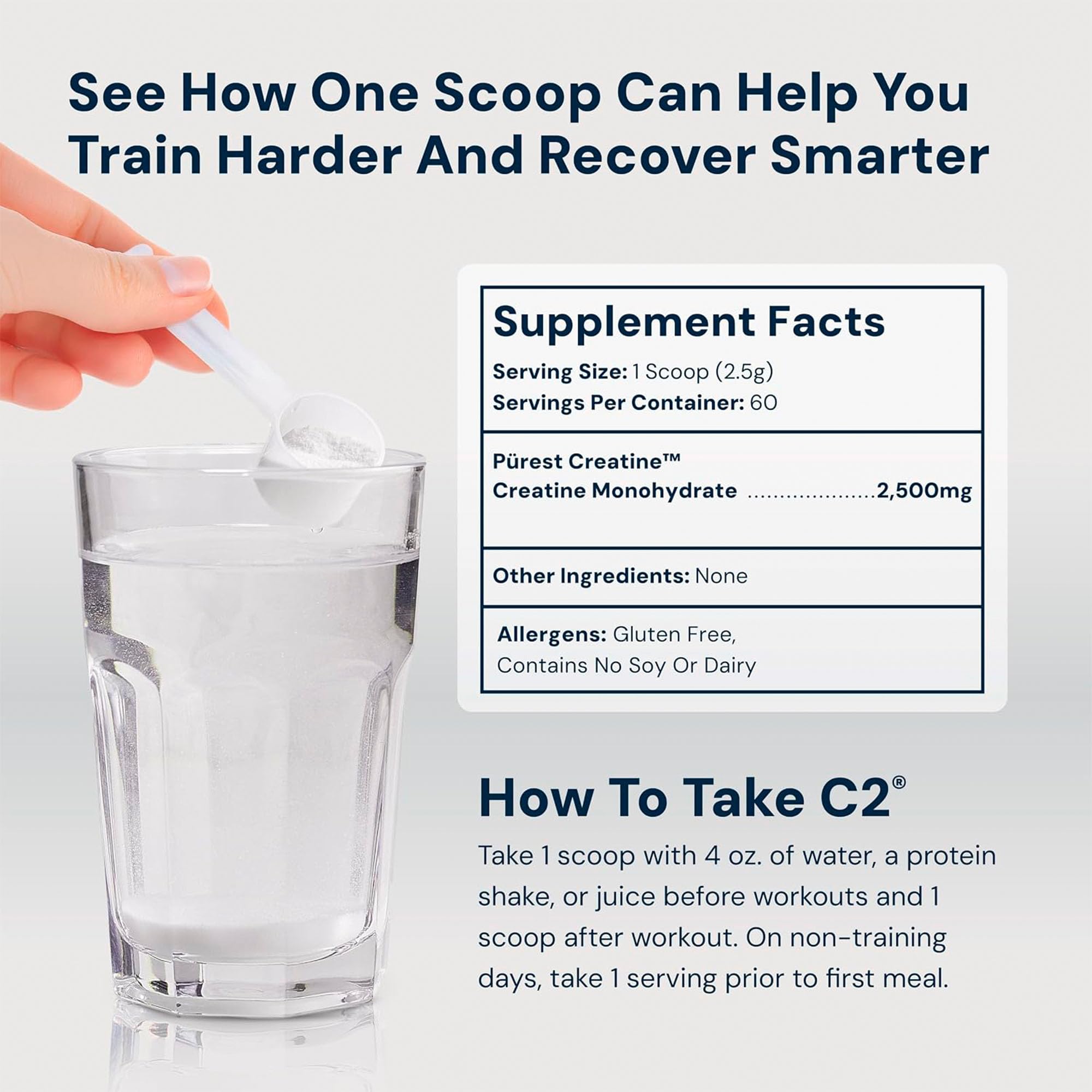 HPN C2 Creapure Creatine Monohydrate for Strength & Recovery, 60 Servings — Amazon image 3