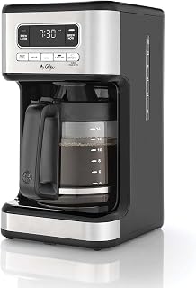 Mr. Coffee 14-Cup Programmable Coffee Maker with Stainless Steel Carafe - Large Capacity Drip Brewer, Small Batch & Strong Brew