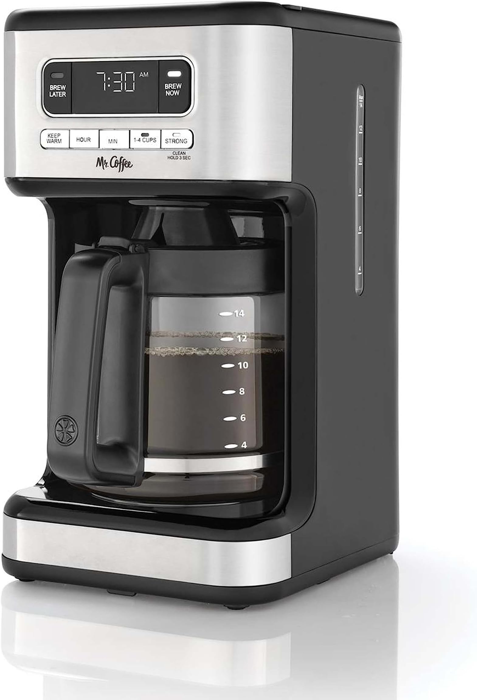 14 Cup Programmable Coffee Maker Stainless Steel