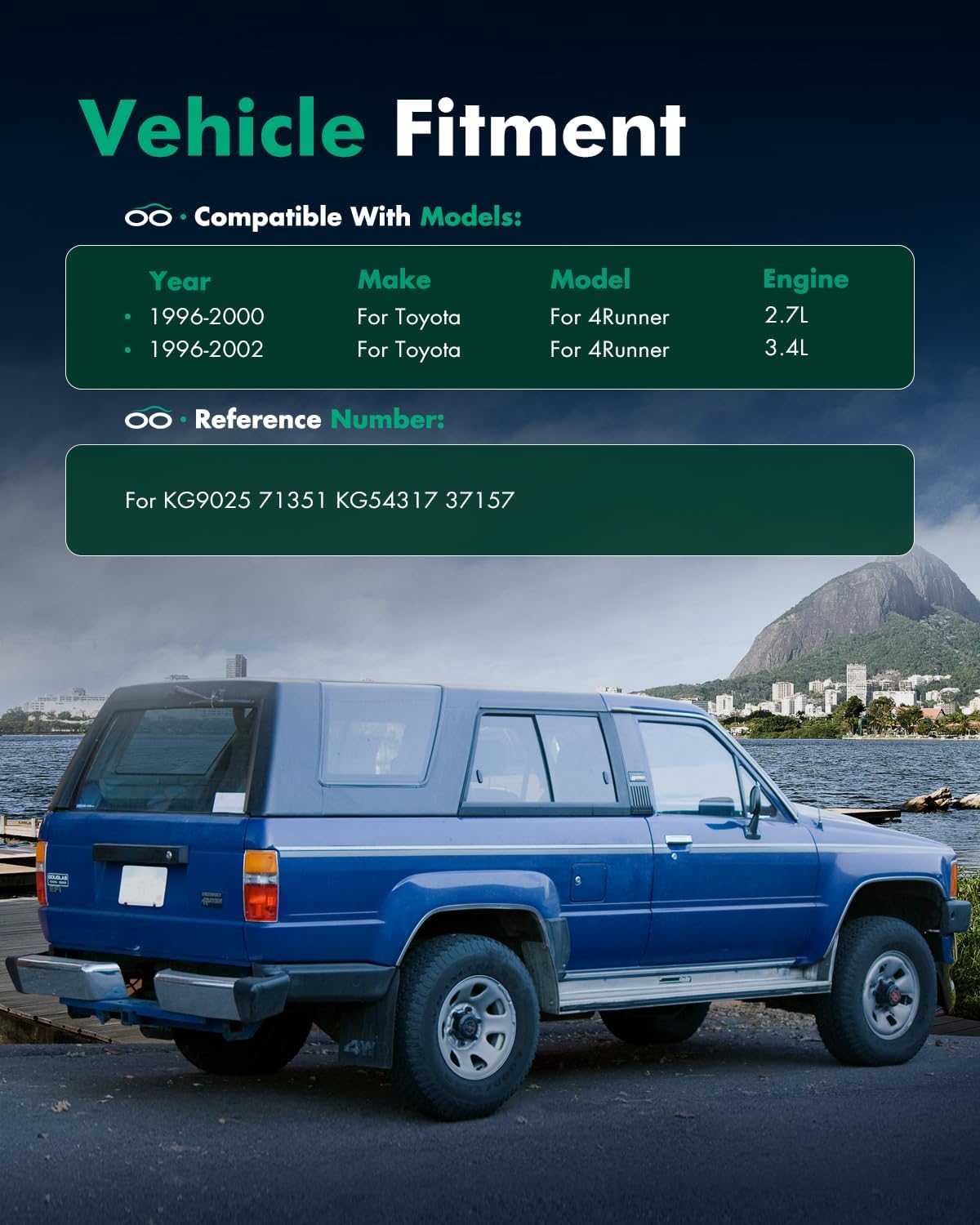 SCITOO Full Set Shocks for 4Runner, Shocks Absorbers and Struts Fits 1996 1997 1998 1999 2000 2001 2002 for Toyota 4Runner Amortiguadores