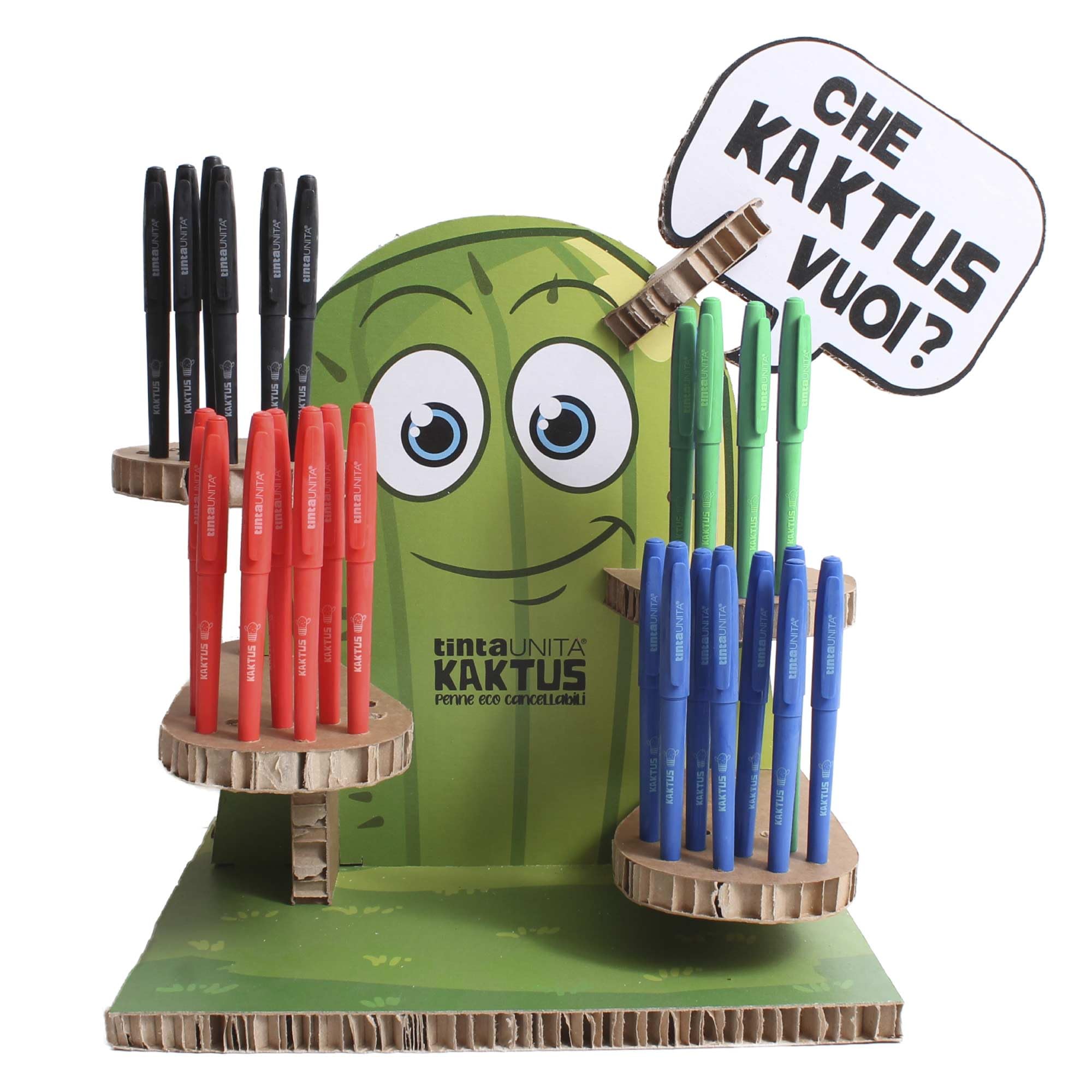 Penna Eco-Cancellabile Kaktus, Tinta Unica Rossa, Punta 0,7 Mm – Penna Sostenibile E Riutilizzabile Per Ufficio E Scuola
