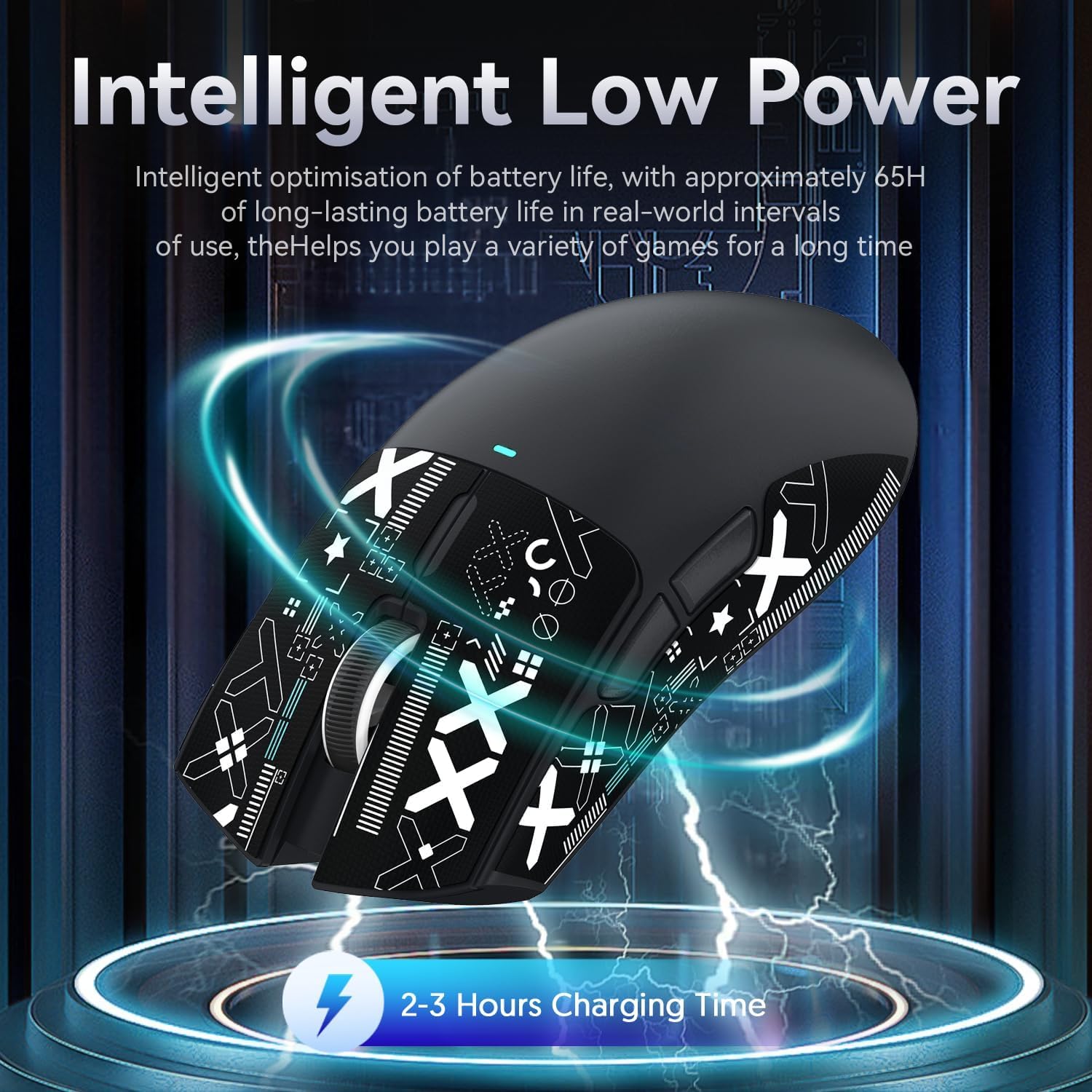ATTACK SHARK 3 w 1 bezprzewodowa klawiatura X68PROHE i mysz do gier X11, BT/2.4G/przewodowa, 8000Hz Szybki przełącznik magnetyczny, PixArt PAW3311, 22000 DPI, spiralny kabel C01PRO,RGB-Czarny