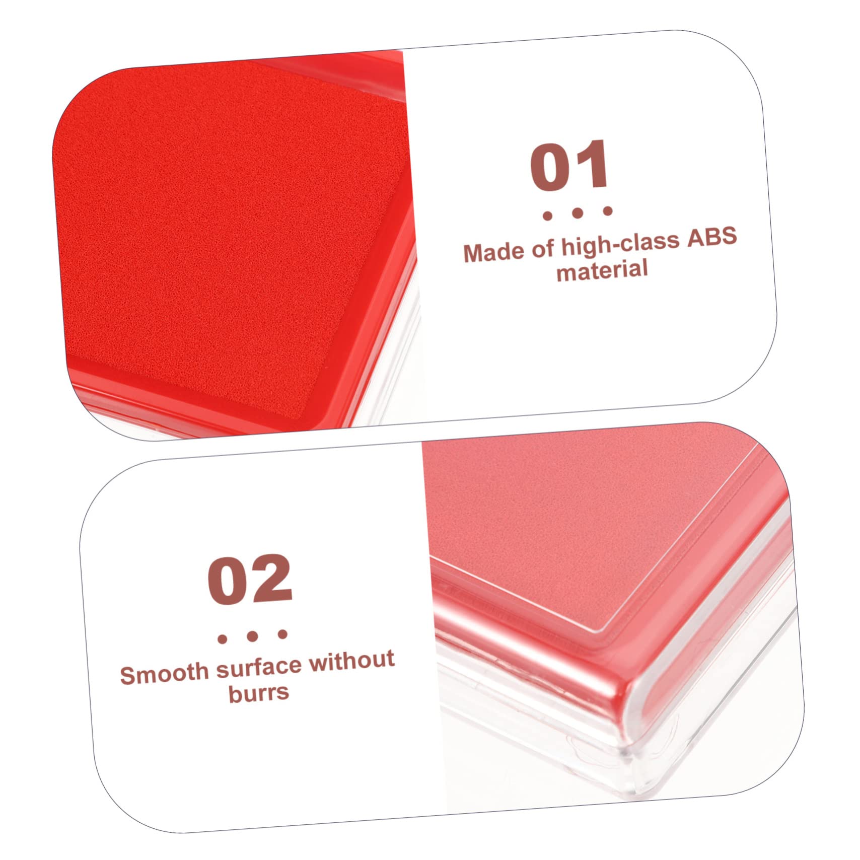 NUOBESTY 3St Stempelkissen Kalligraphie malerei tintenpaste Briefmarken für chinesischer Kalligraphiestempel Kalligraphie-Tintenpaste Malutensilien Klares Maler-Tintenkissen Abs rot