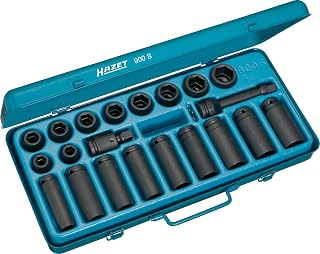 HAZET Kraft Steckschlüssel-Satz 900S, 1/2 Zoll (12,5 mm) Vierkant