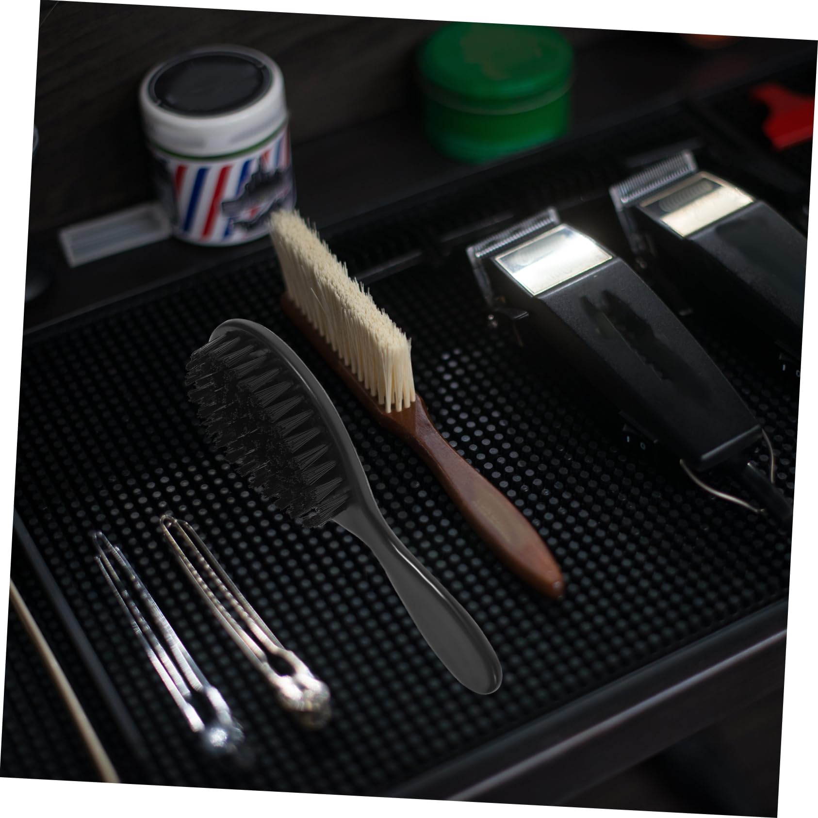 Healeved 16pezzi Spazzola Per Barba Da Uomo Da Pennello Per Della Barba Con Setole Morbide Utensile Portatile Per Grooming e Manutenzione