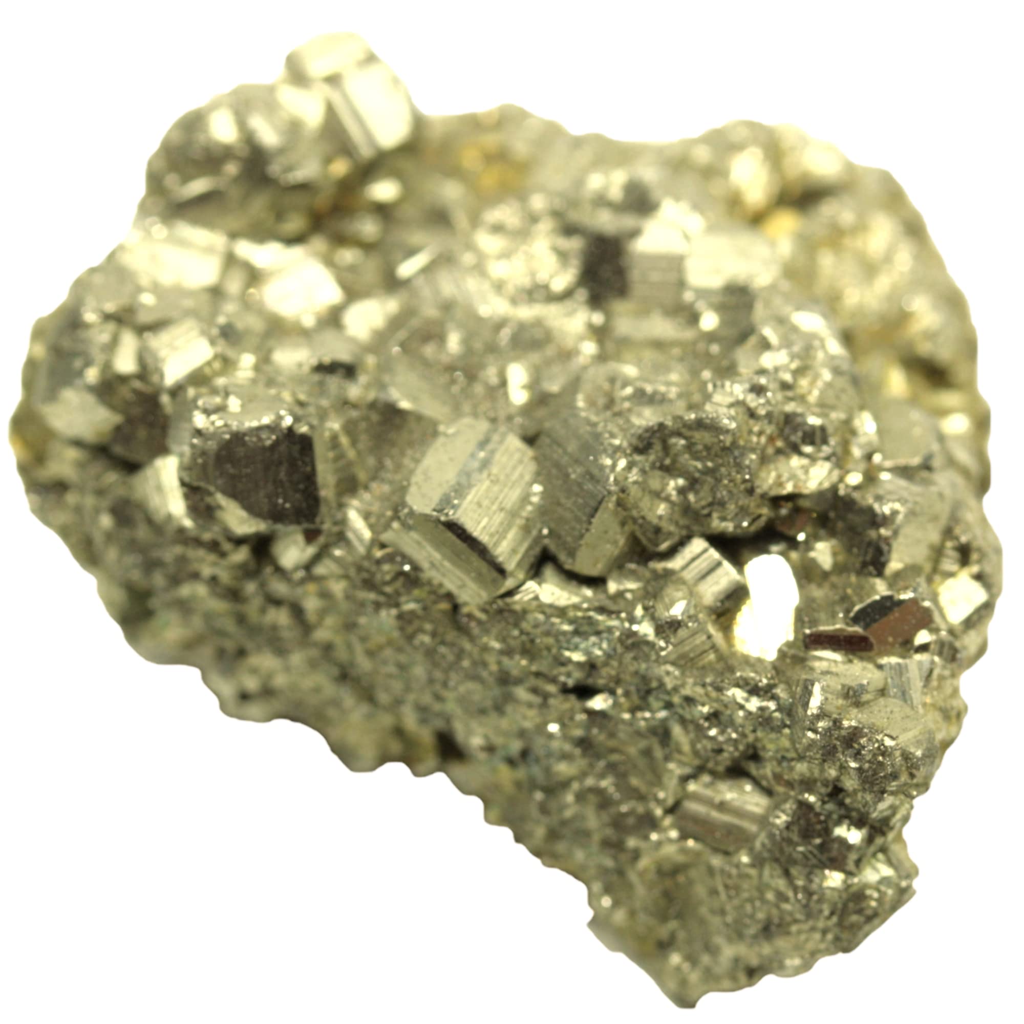 Cristal de pyrite I Pierre de guérison I Pierre brute I Pierre porte-bonheur (5 pièces)