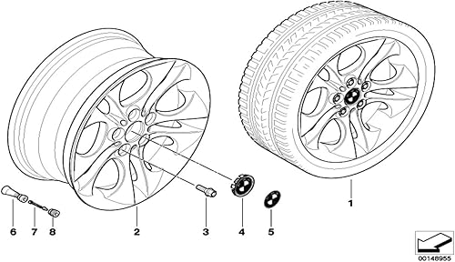 Miniatura 4 de BMW 36-13-6-783-536 tapón para modelos M 1 Series 3 Series 5 Series modelos X3 SAV X5 SAV Z4 6 Series