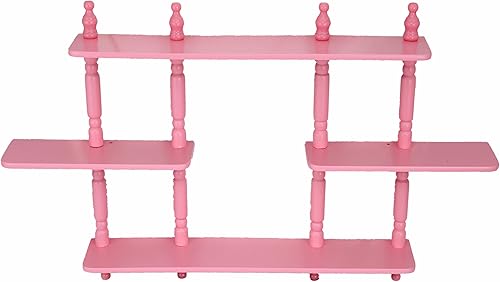 Frenchi Home Furnishing - Estantes de pared de 3 niveles para niños Rosado,Azul,Cereza,Púrpura,https://www.amazon.com/dp/undefined