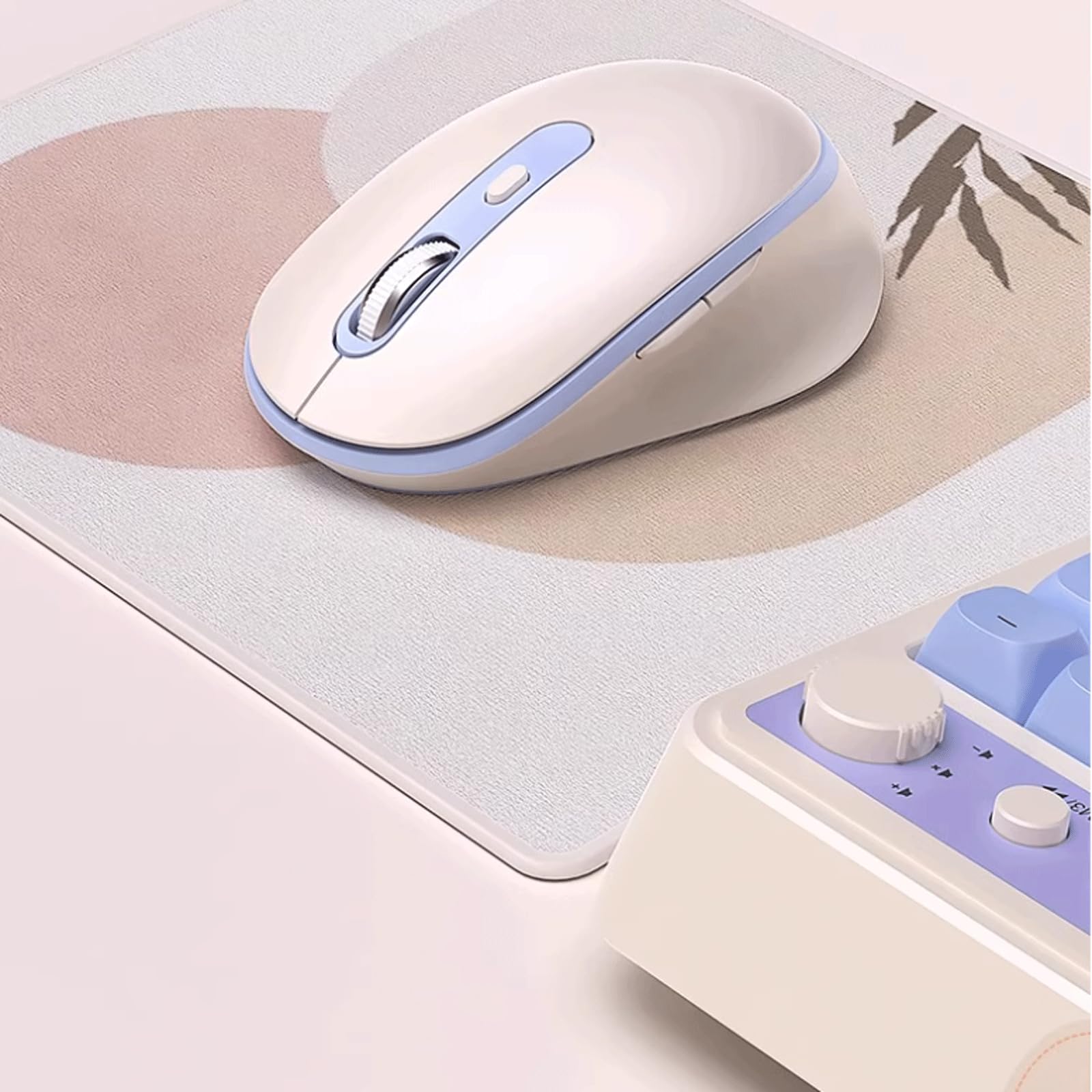 Mouse-Wireless Mouse Wireless con Ricevitore USB da 2,4 g 1600 dpi Mouse per Computer Portatile a Doppia modalità per Laptop Ricaricabile Mouse pc