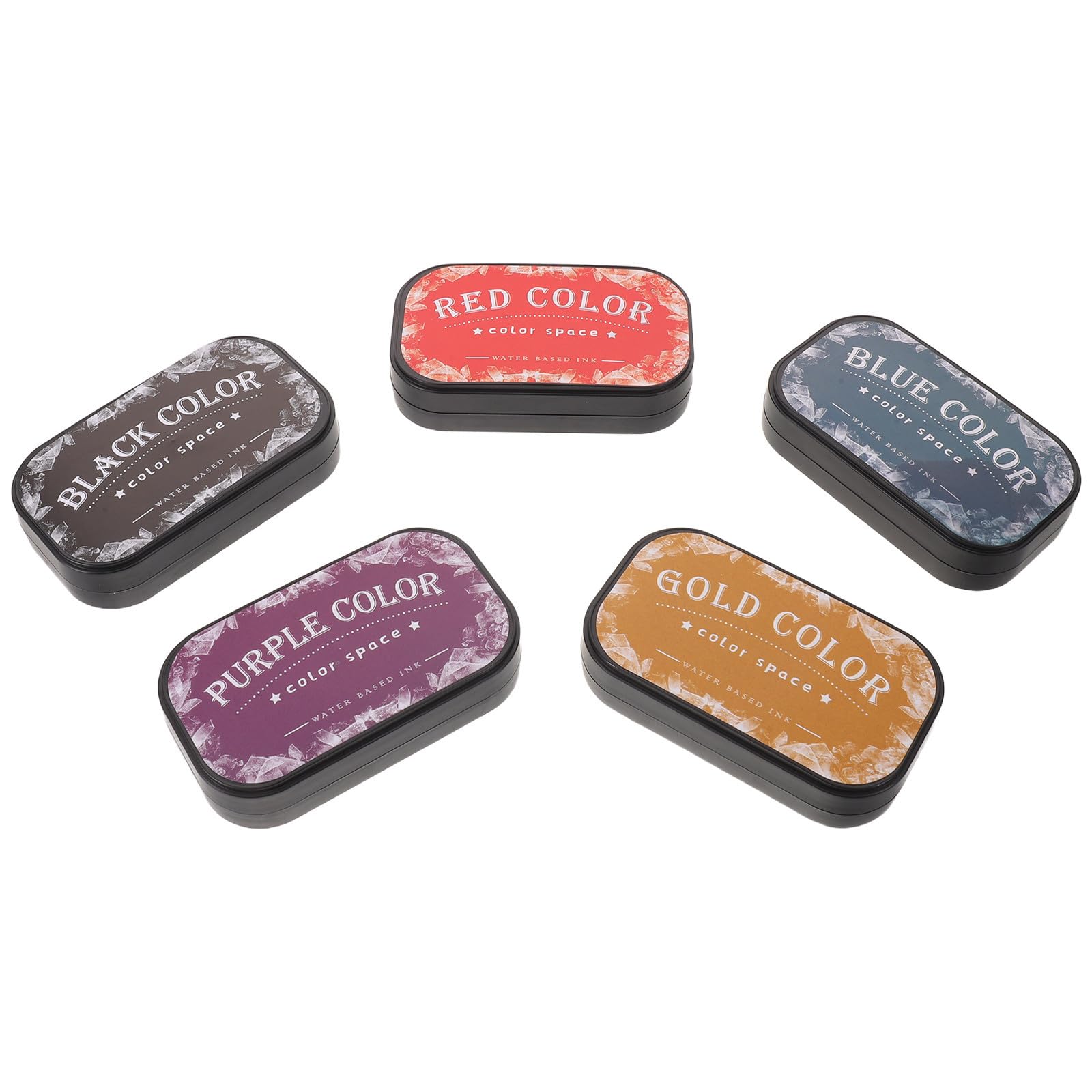 Tinta acuosa vintage para sellos GALPADA soluble en agua con 5 almohadillas duraderas