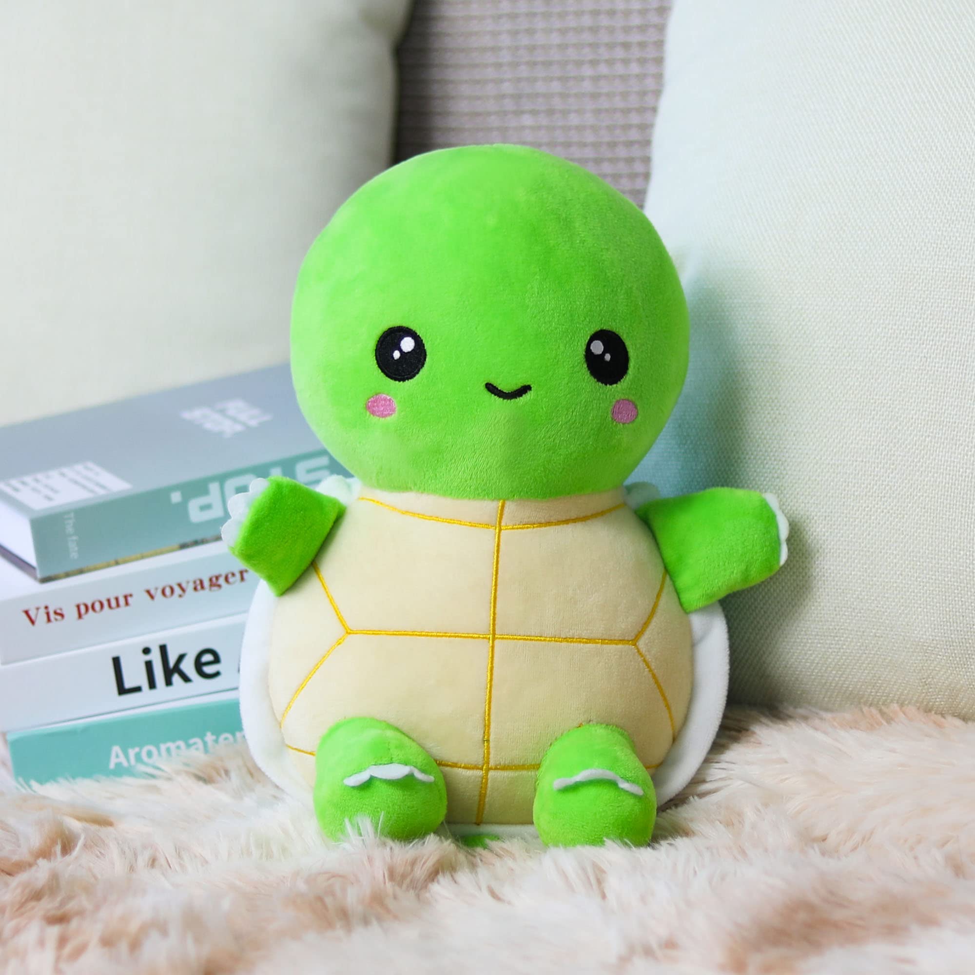 11'' Green Turtle Plushies Cute Stuffed Animal Tortoise Plush Toy Adorable Soft Turtle Doll Creative for Kids Boys Girls - Image 5