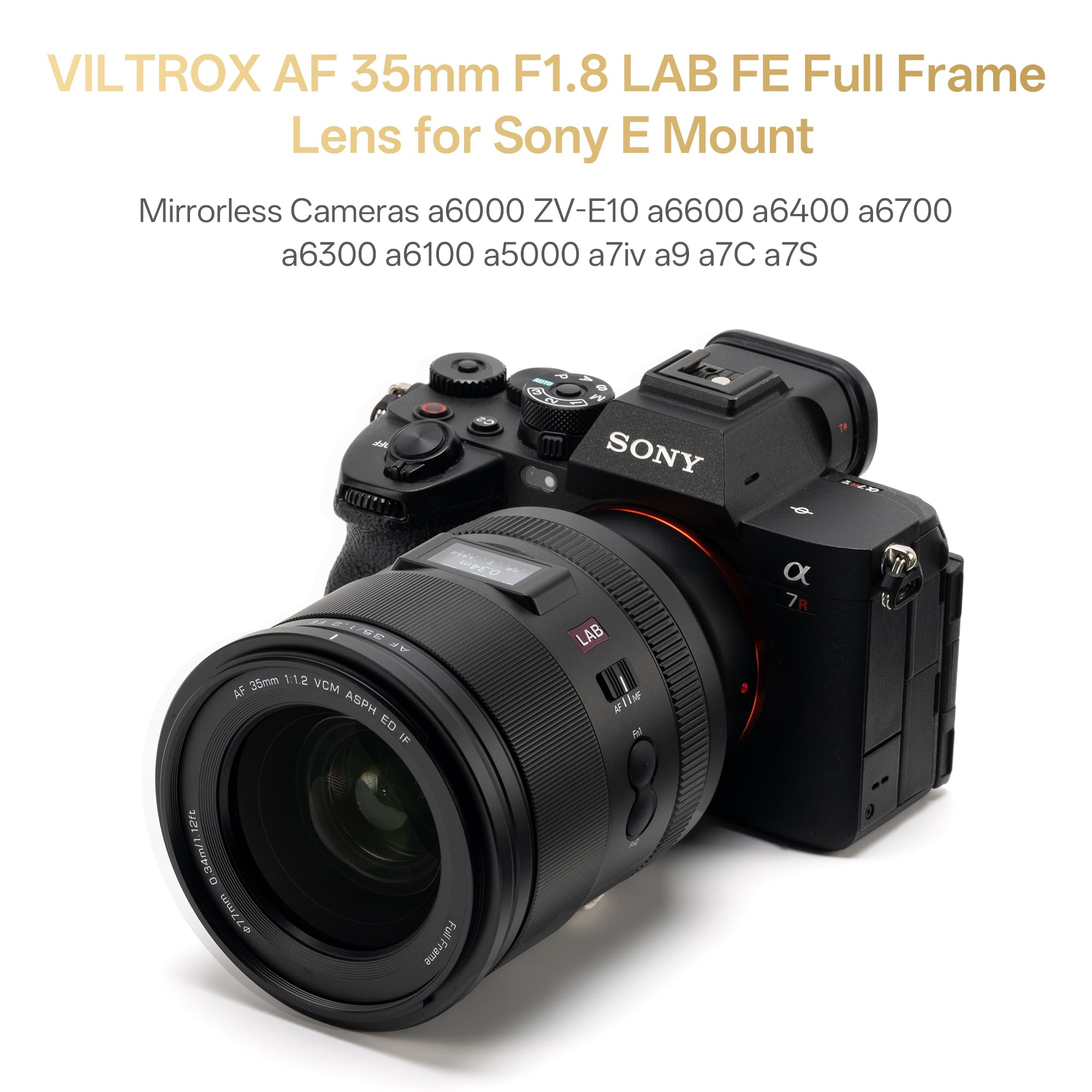 Amazon.co.jp: VILTROX AF 35mm F1.2 LAB FEレンズ Sony Eマウント用