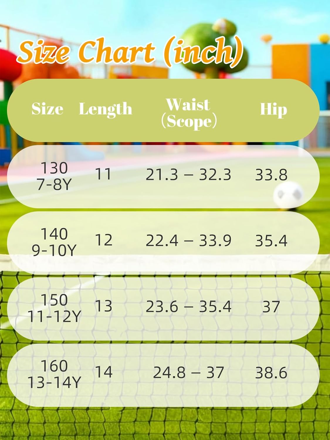 Girls Athletic Shorts Elastic High Waist 2 in 1 Shorts with Side Pockets Running Workout Sports for Teen Kids - Image 6