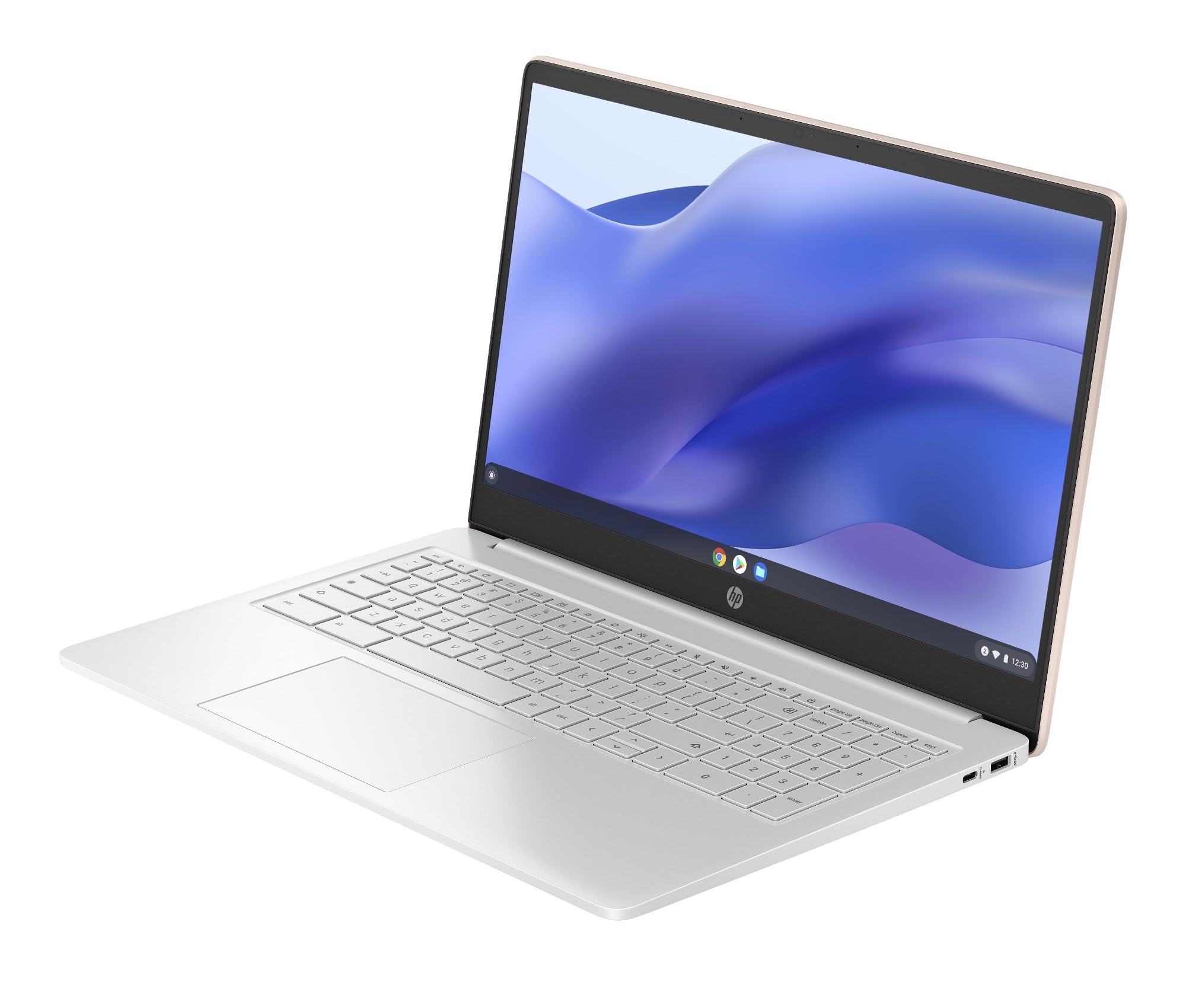 HP Chromebook 15a-na0000sl, Intel Celeron N4500, 8GB RAM LPDDR4, eMMC da 128GB, Display da 15,6" HD, SVA, Antiriflesso, Scheda grafica Intel UHD 600, Wi-Fi, Webcam HD, ChromeOS, Rose Gold