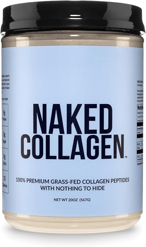 Proteína de péptidos de colágeno en polvo, 60 porciones, suplemento de colágeno hidrolizado criado en pastos, sin sabor, alimentado con pasto, certificado NSF, apto para paleo, sin OGM, cetogénico, sin gluten, 20 oz