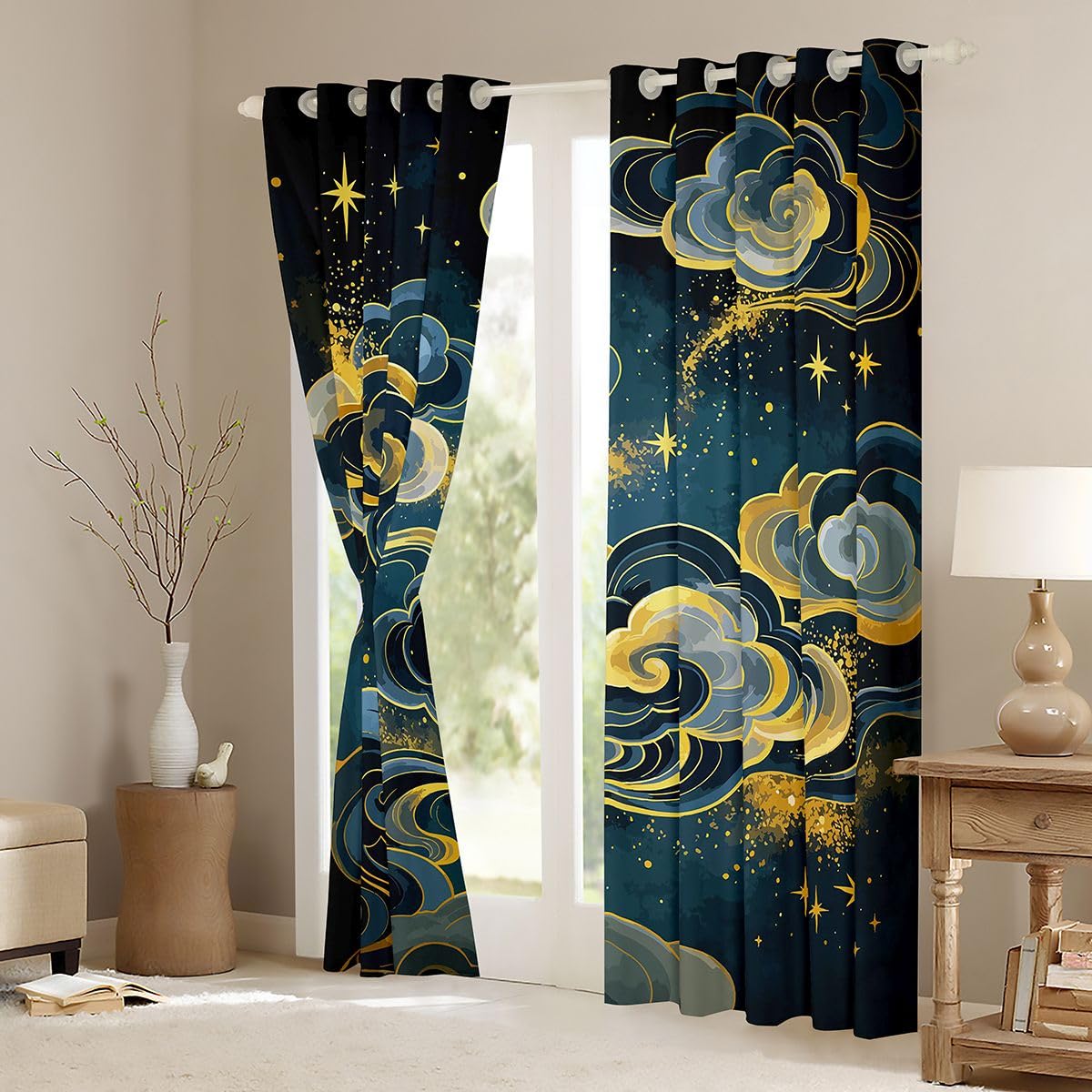 Homewish Böhmen Verdunkelungsvorhänge 245x140(HxB)