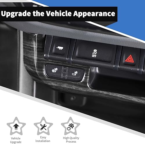 Miniatura 6 de Voodonala Cubierta del panel de control de la lámpara de advertencia de la consola central interior de Chevrolet Colorado compatible con Chevrolet