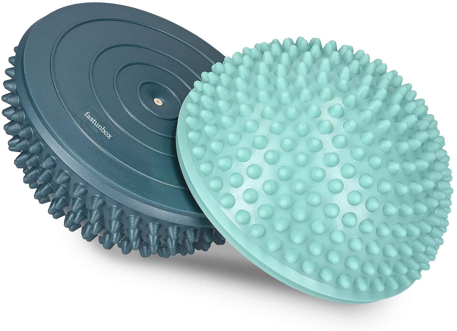 Hedgehog Balance Pods Pilates Ball Exercise Ball Yoga Ball Stability Balance Trainer Dots Plus Balance Pad, Core Body Balancing, Inflatable Stepping Foot Massage Ball (Balance Ball, Pack of 1)