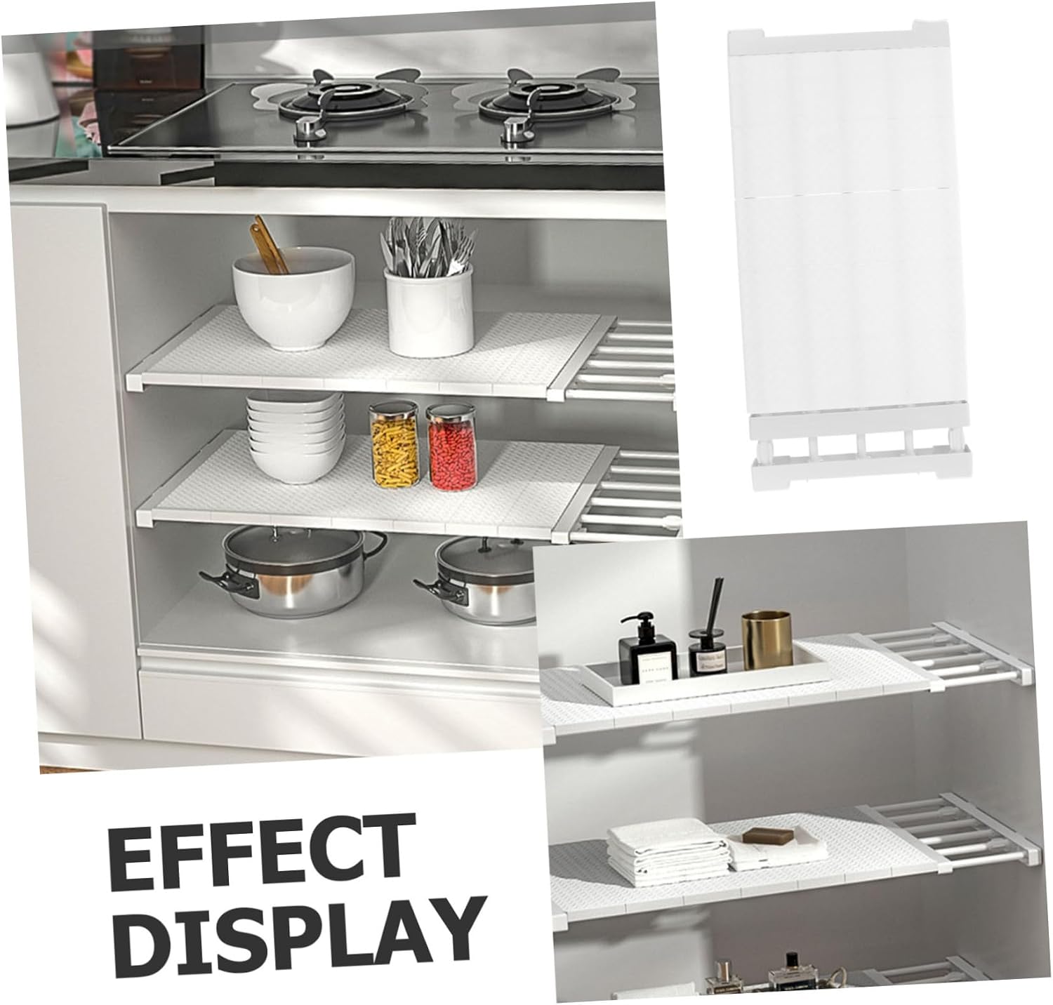 Adjustable Storage Rack Shelf Organizer for Closet Bedroom and Kitchen Space-Saving Easy to Install Fits Wide Spaces Versatile Divider for Wardrobes and Utility Areas