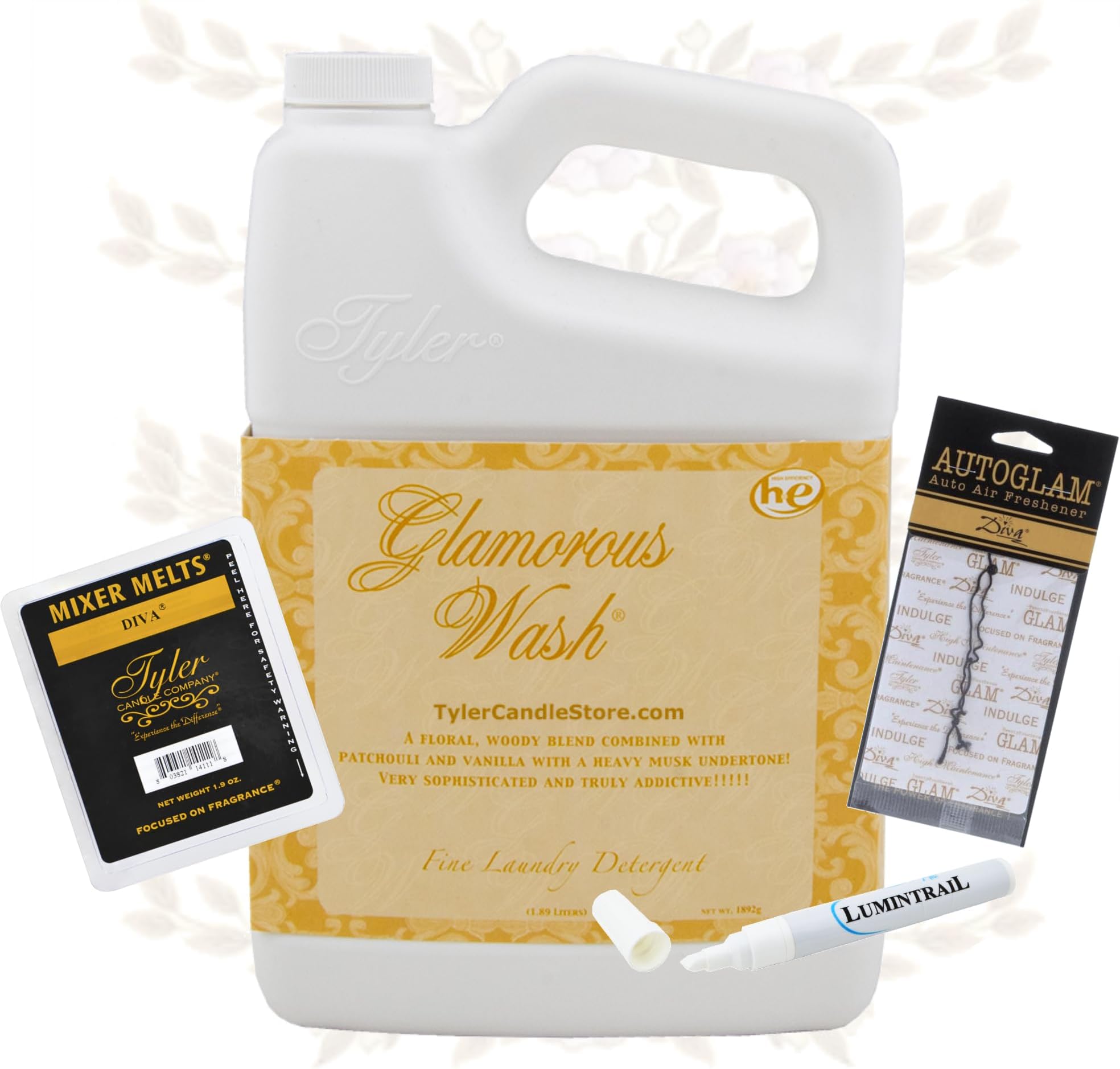 TYLER Gallon Glam Wash Laundry Detergent, Diva 128 Fl Oz
