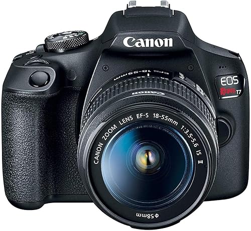 Miniatura 4 de Canon EOS Rebel T7 - Cámara digital SLR de 0.709-2.165 in f3.5-5.6 is II Kit 2727C002 con tarjeta de memoria Lexar Premium 64GB SDXC, bolsa de