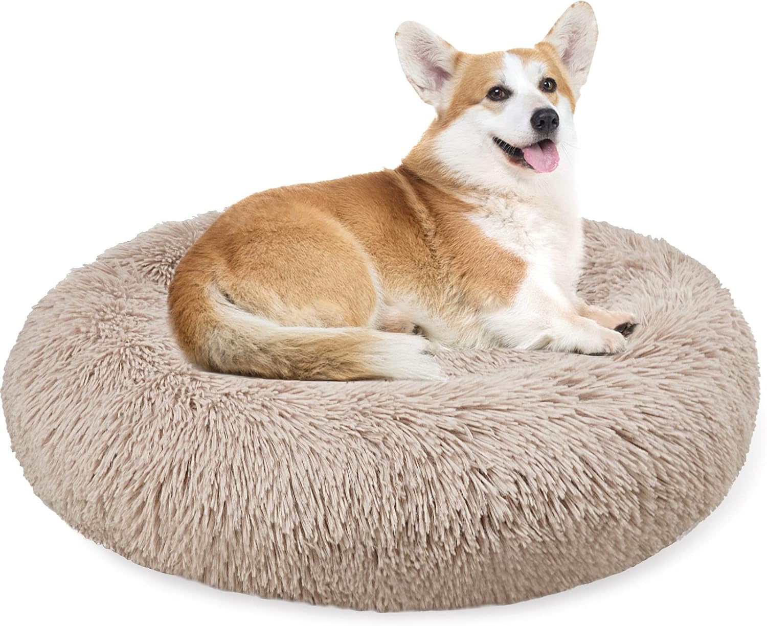 Enjamoy Plush Donut Dog Bed