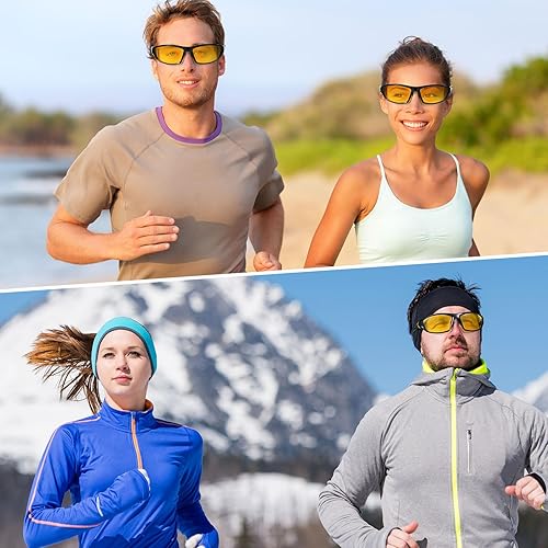 Miniatura 5 de TOODOO 4 pares de lentes de sol polarizados para hombre con protección UV, gafas de conducción deportivas para actividades al aire libre