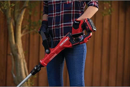 Miniatura 9 de CRAFTSMAN V20 WEEDWACKER - Cortadora de hilo inalámbrica con alimentación automática, 13 pulgadas, solo herramienta desnuda (CMCST900B)