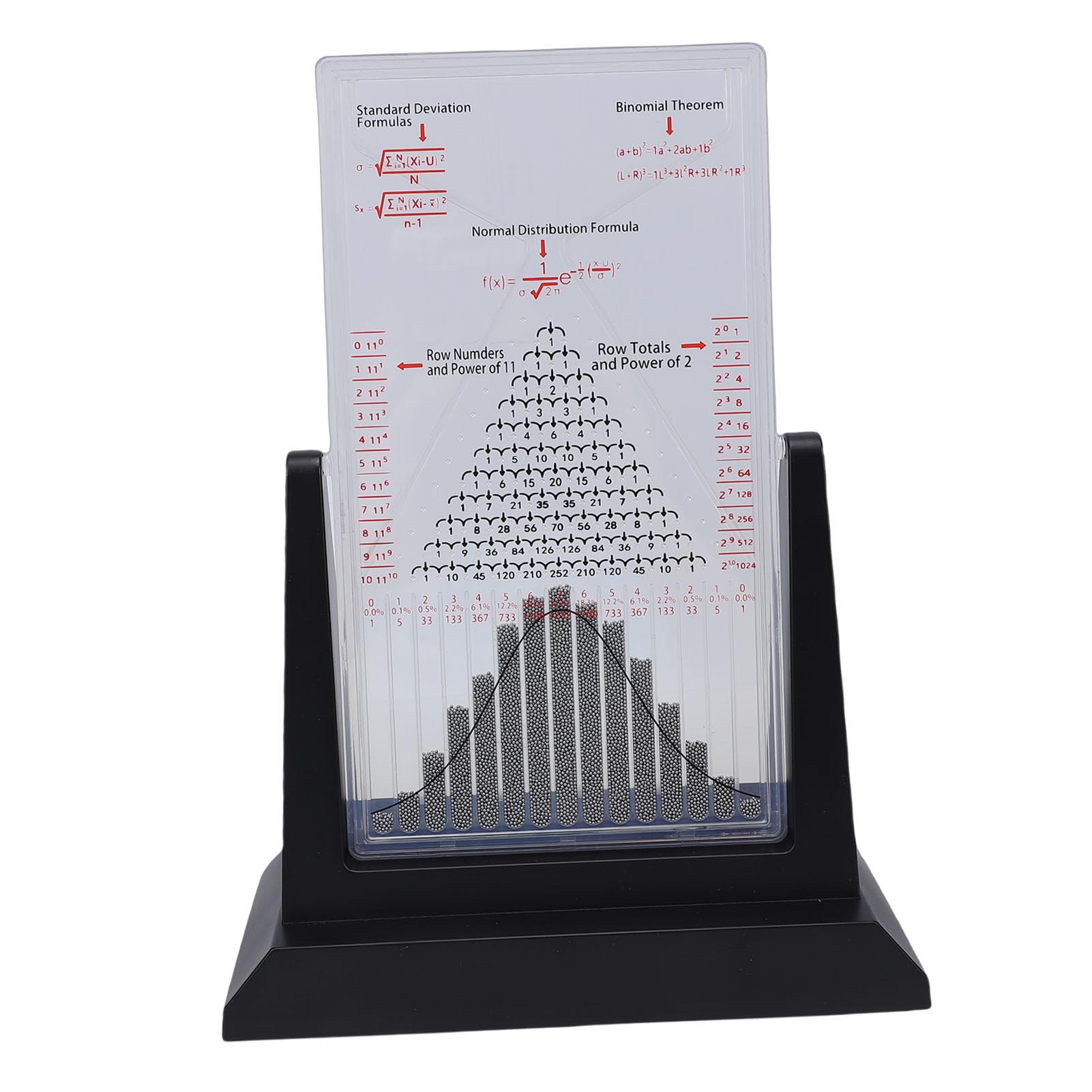Giocattolo Educativo Modello di probabilità Galton Board per Studenti e Insegnanti Costruzione in Plastica 23x11x31 Cm