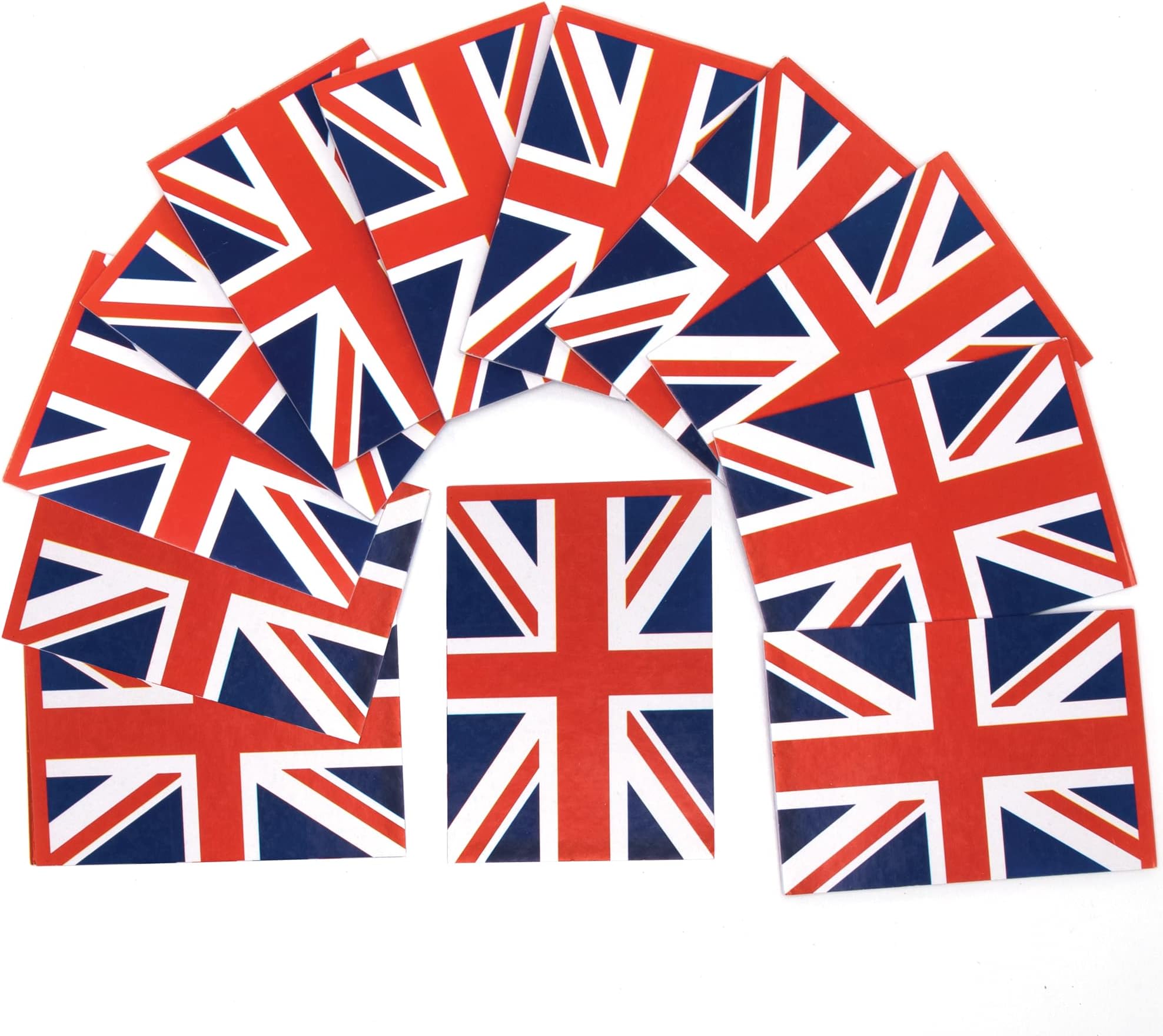 Baker Ross Union Jack Memo Pads Pack of 12 - Queens Platinum Jubilee 2022 Party Souvenir, 30 Sheets Per Pack, Assorted, PJ160