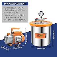 Vista 2 de BACOENG kit de cámara de vacío con bomba de vacío para HVAC