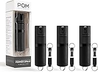 Vista 23 de POM Premium Pepper Spray Keychain, Quick Release Access Flip Top Safety, Police Grade OC Formula with UV Marking Dye, 25 Precision Bursts, 10 Foot