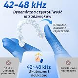 MySmile MS208 Ultradźw. Czyścik do Retainerów z UV i Cyfrowym Timerem | 42–48 kHz, 4 Lampy UV, 4 Tryby, 200 ml, Okno Pod