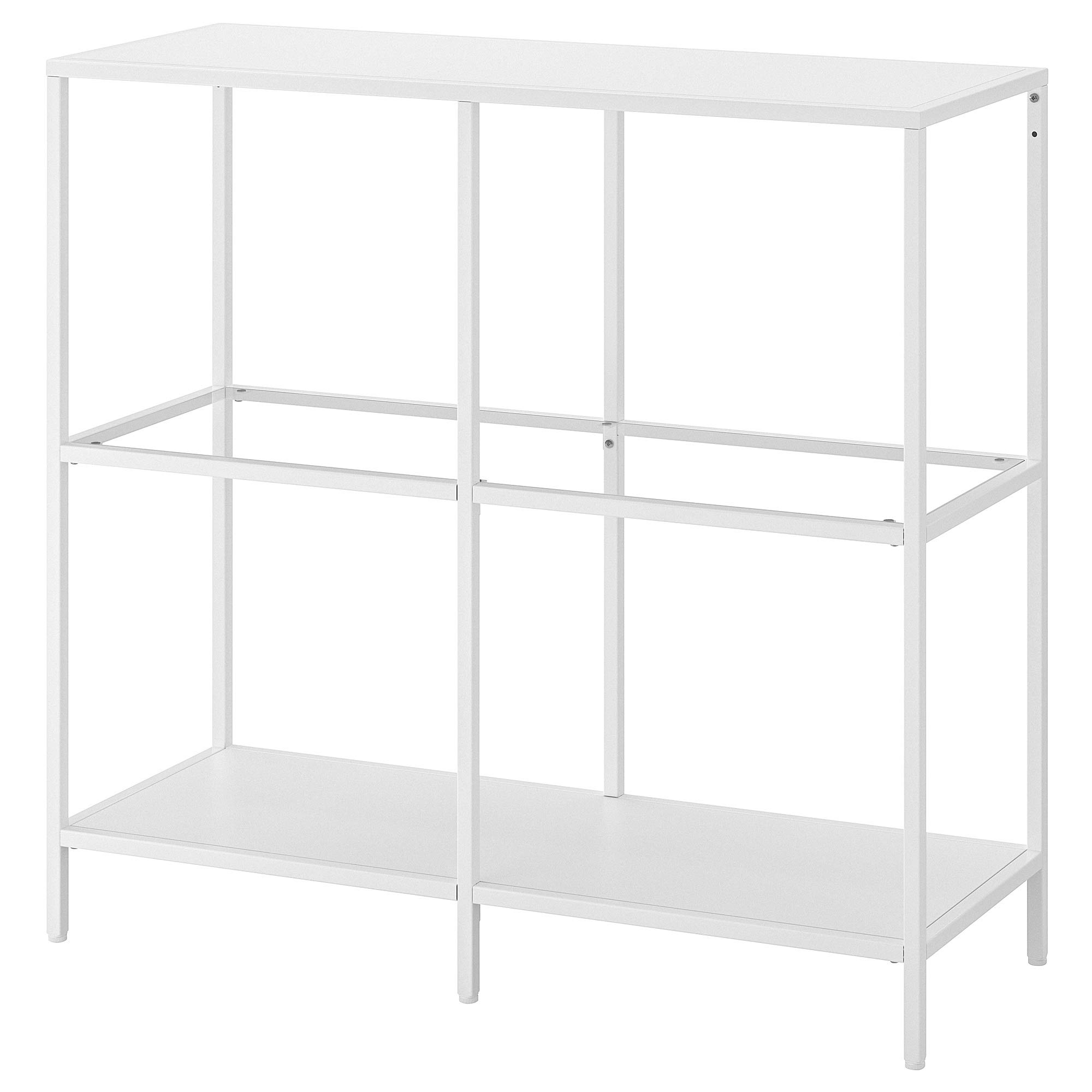Étagère blanc et verre VITTSJÖ ProTuning 100x93 cm pour salon