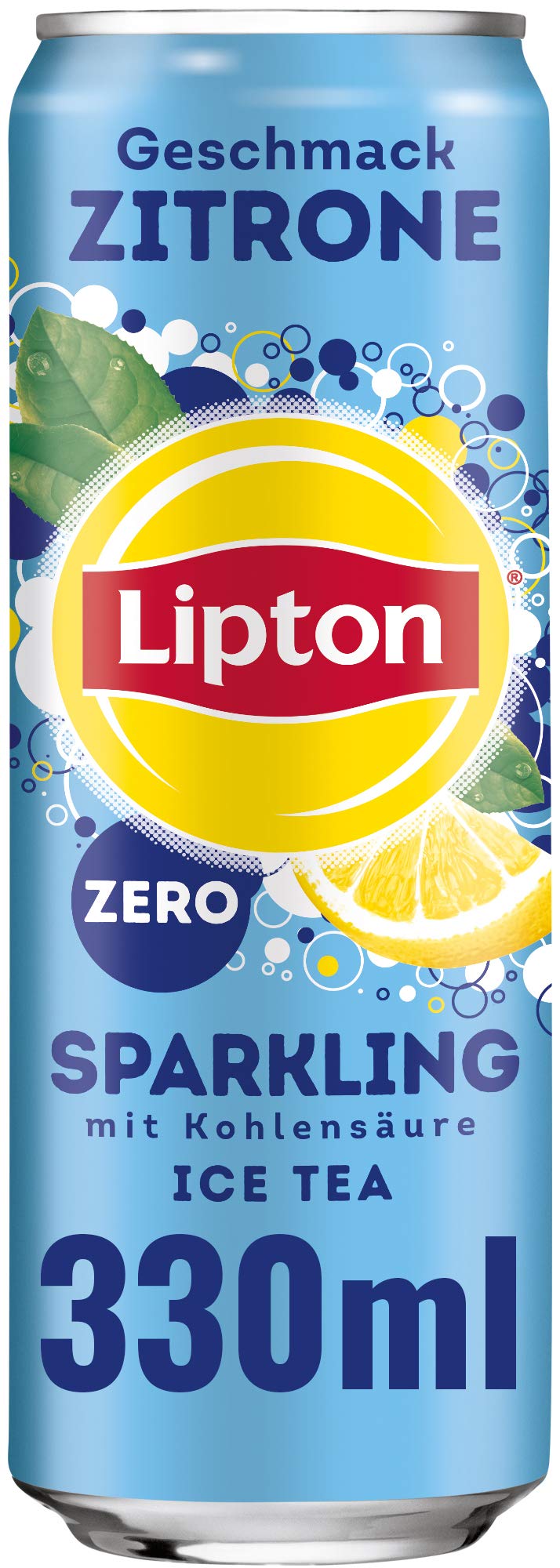 Pepsi Zero Zucker, EINWEG Dose (24 x 0,33 l) & LIPTON ICE TEA Sparkling Zero, Kohlensäurehaltiger Eistee mit Zitronen Geschmack ohne Zucker, EINWEG Dosen (24 x 0.33 l)