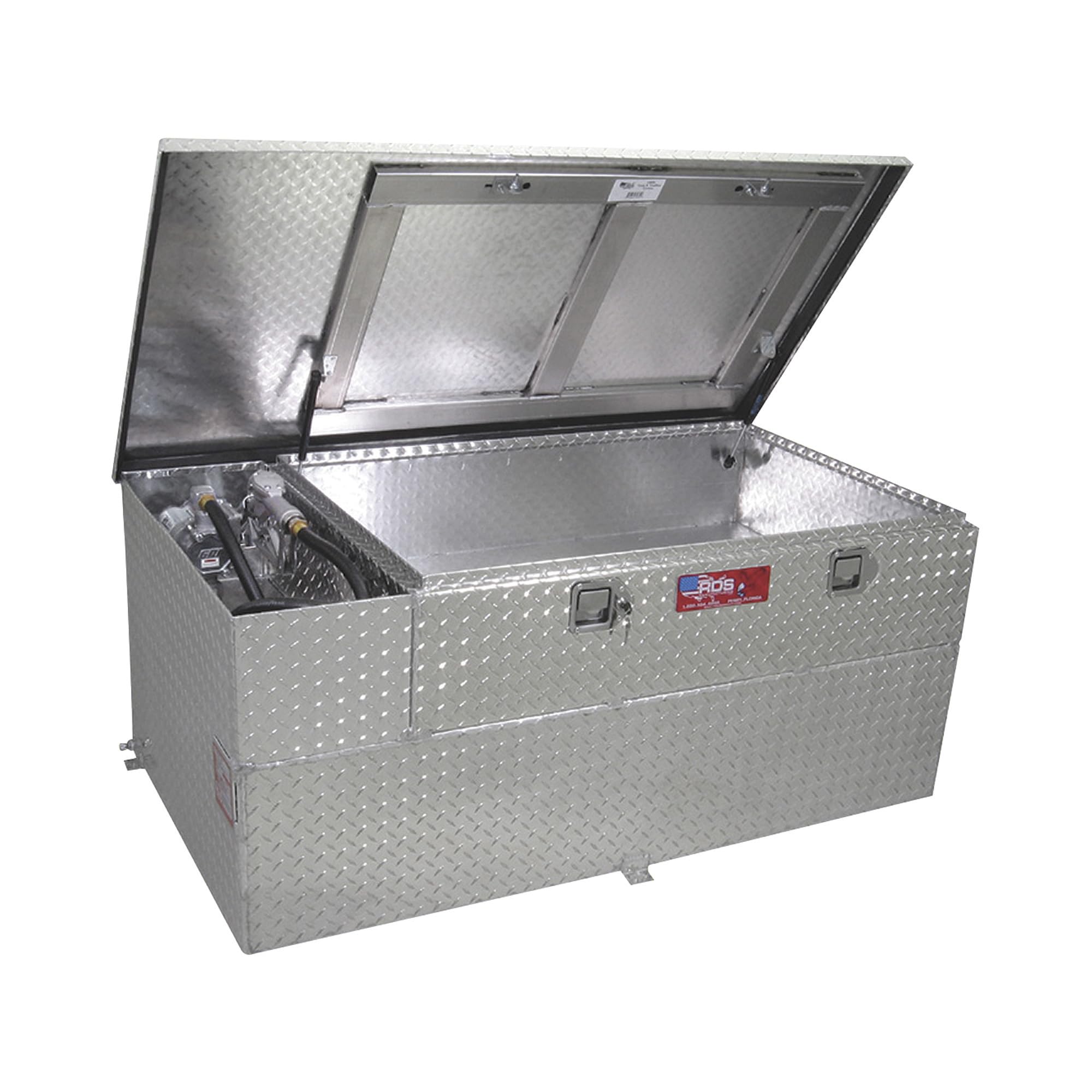 RDS MFG INC RDS Fuel Transfer/Auxiliary Tank/Toolbox Combo with 8 Gpm Pump - 91-Gal. Capacity