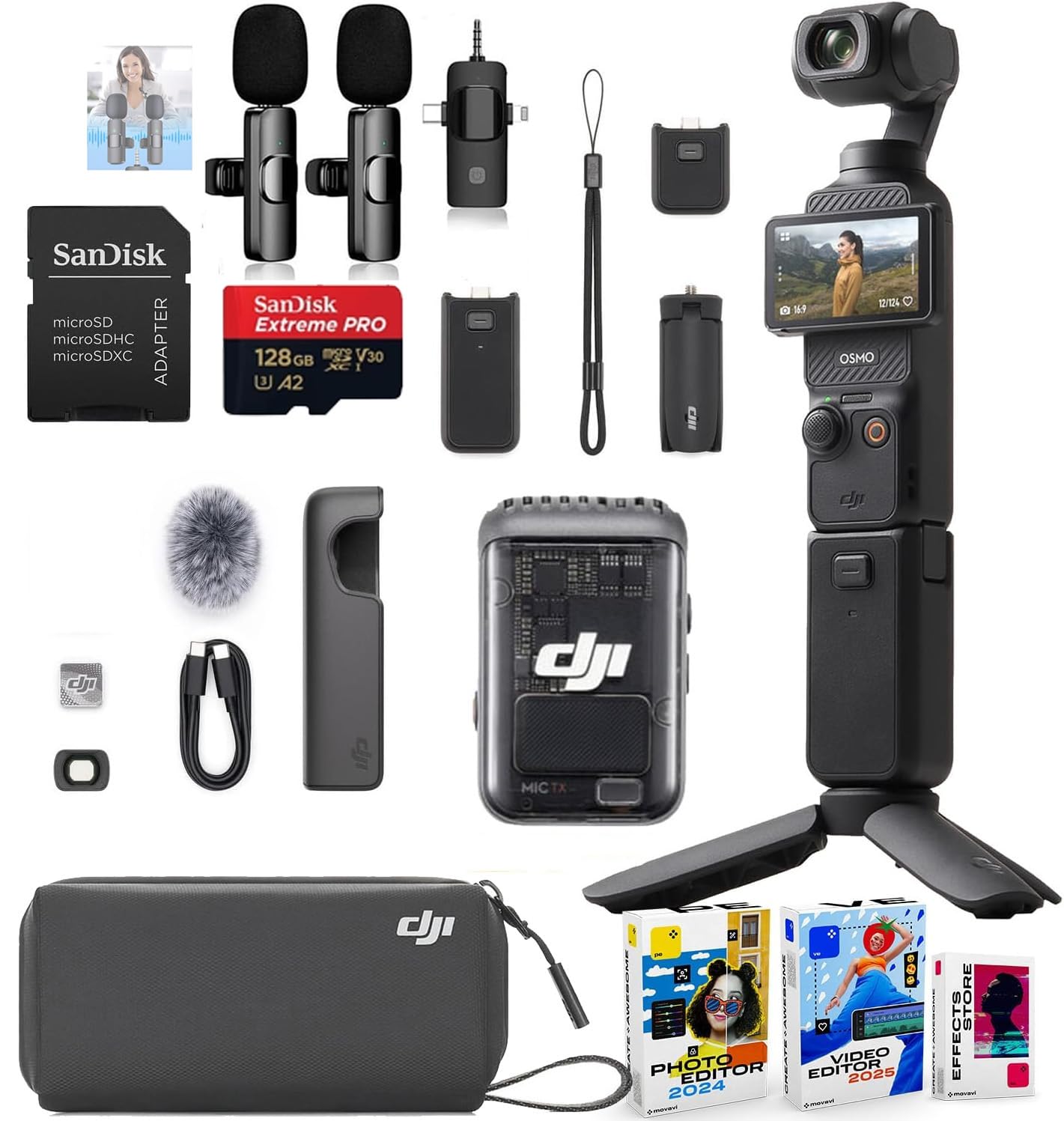 DJI Osmo Pocket 3 Creator Combo Bundle + Accessories Including