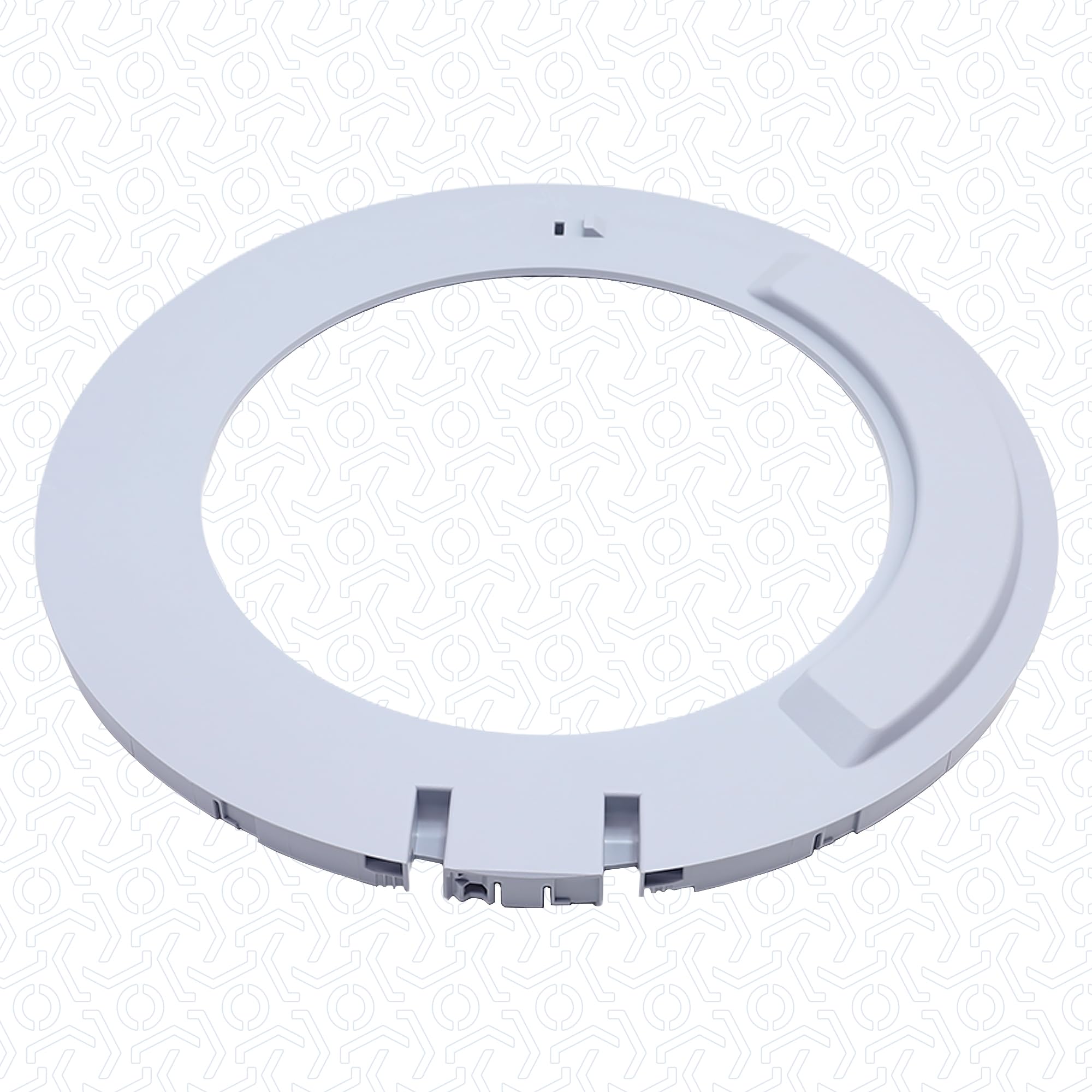 VIOKS Anello interno di ricambio per Bosch 20001372 00715019, telaio interno in oblò, telaio della porta interna, telaio della porta per vetro della porta in lavatrice con caricamento frontale - 5