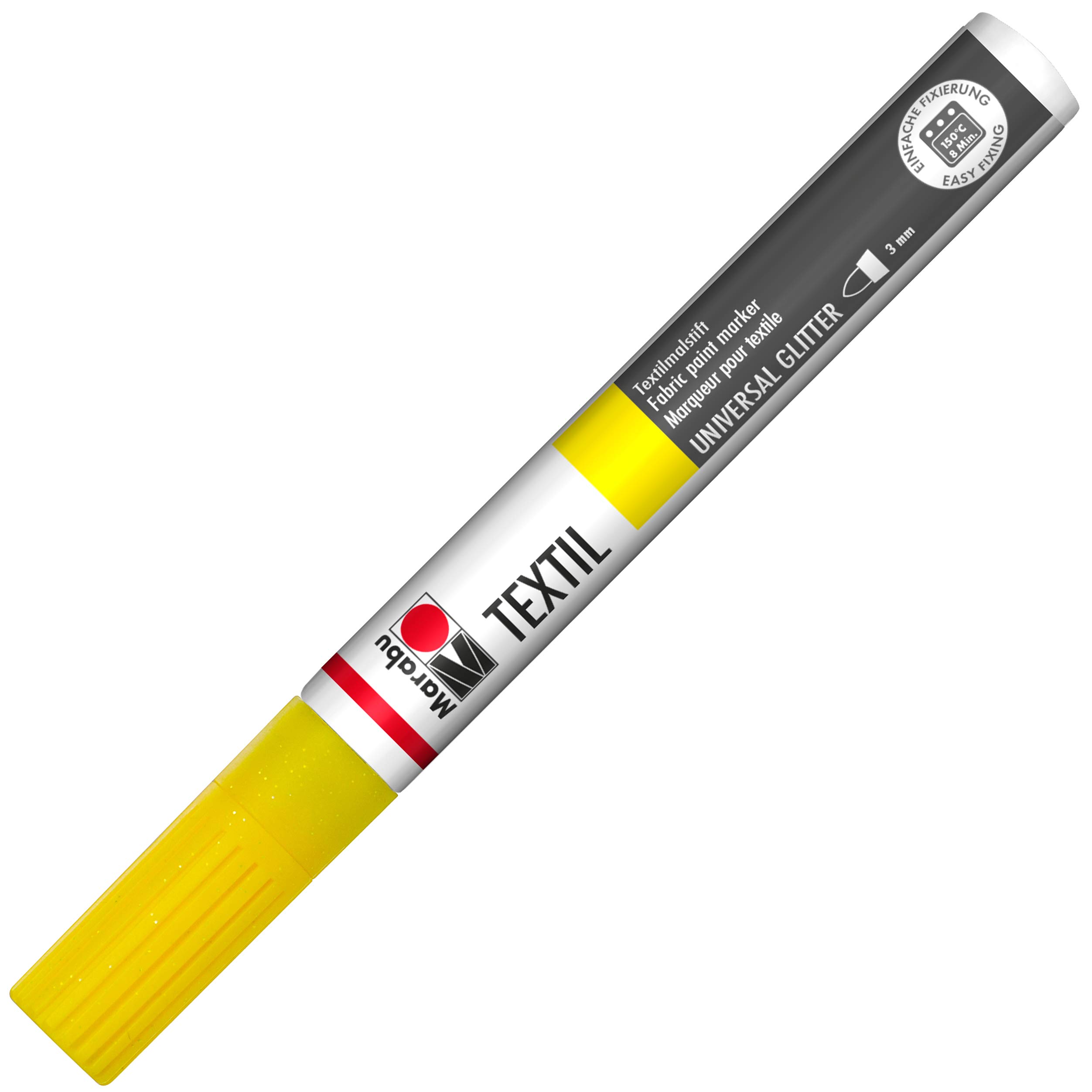 Marabu Textil Painter Tip, Paint, Glitter Yellow, 3.2 x 15 x 0.8 cm