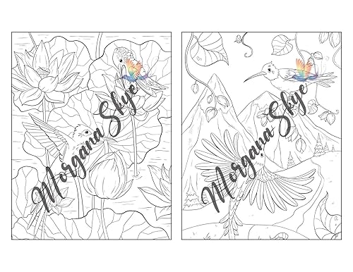 Miniatura 36 de 100 Nature Scenes A Whimsical Coloring Book Featuring 100 Fun and Relaxing Nature Inspired Designs with Cute Animals, Beautiful Flowers, Lovely