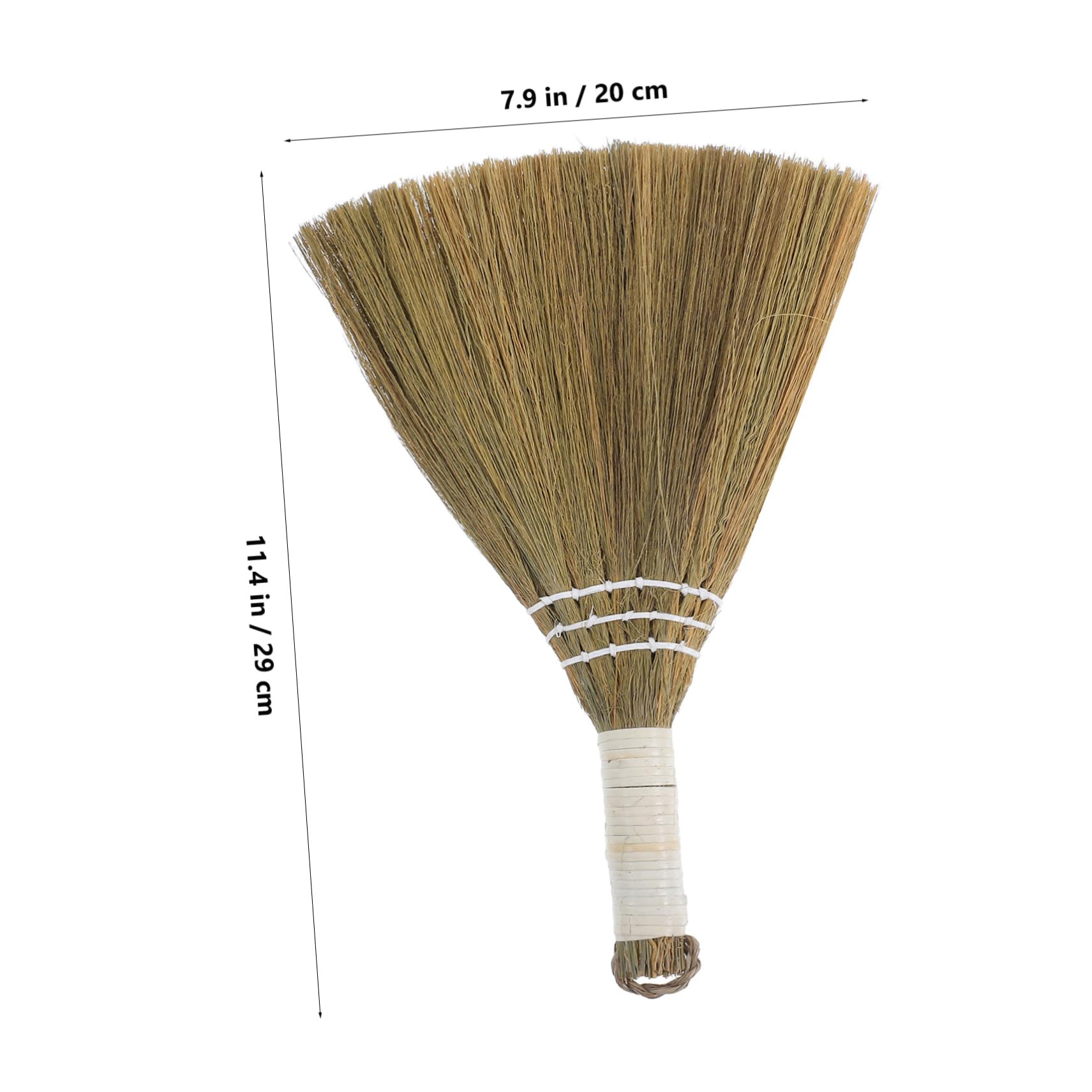 SOLUSTRE Small Handheld Broom for Pets Soft Natural Whisk Broom for Efficient Indoor Cleaning Hardwood and Tile Surfaces Lightweight and Versatile Household Tool