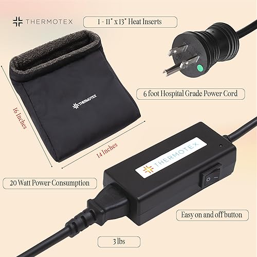 Miniatura 5 de Almohadilla térmica de infrarrojos lejanos de alta calidad – Pie – Calentador infrarrojo para pies – para terapia de molestias, rigidez muscular y