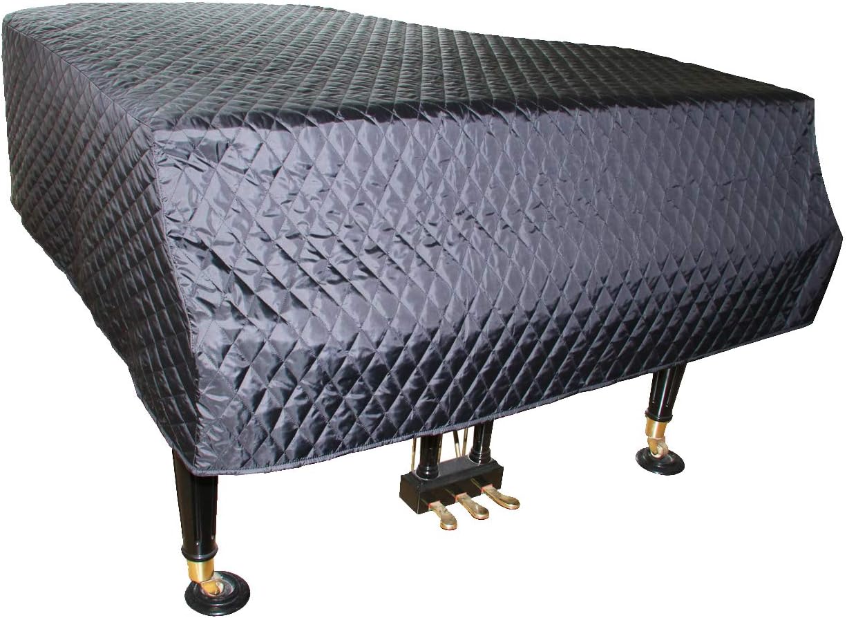 Grand Piano full Cover Waterproof Moisture-proof and Dustproof Grand Piano Protective Cover (160cm/62.9in, Black)