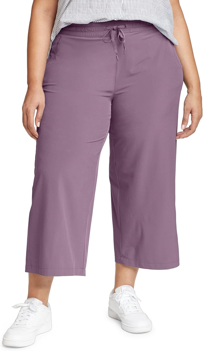 Eddie Bauer Crop de pierna ancha para mujer Plus Departure